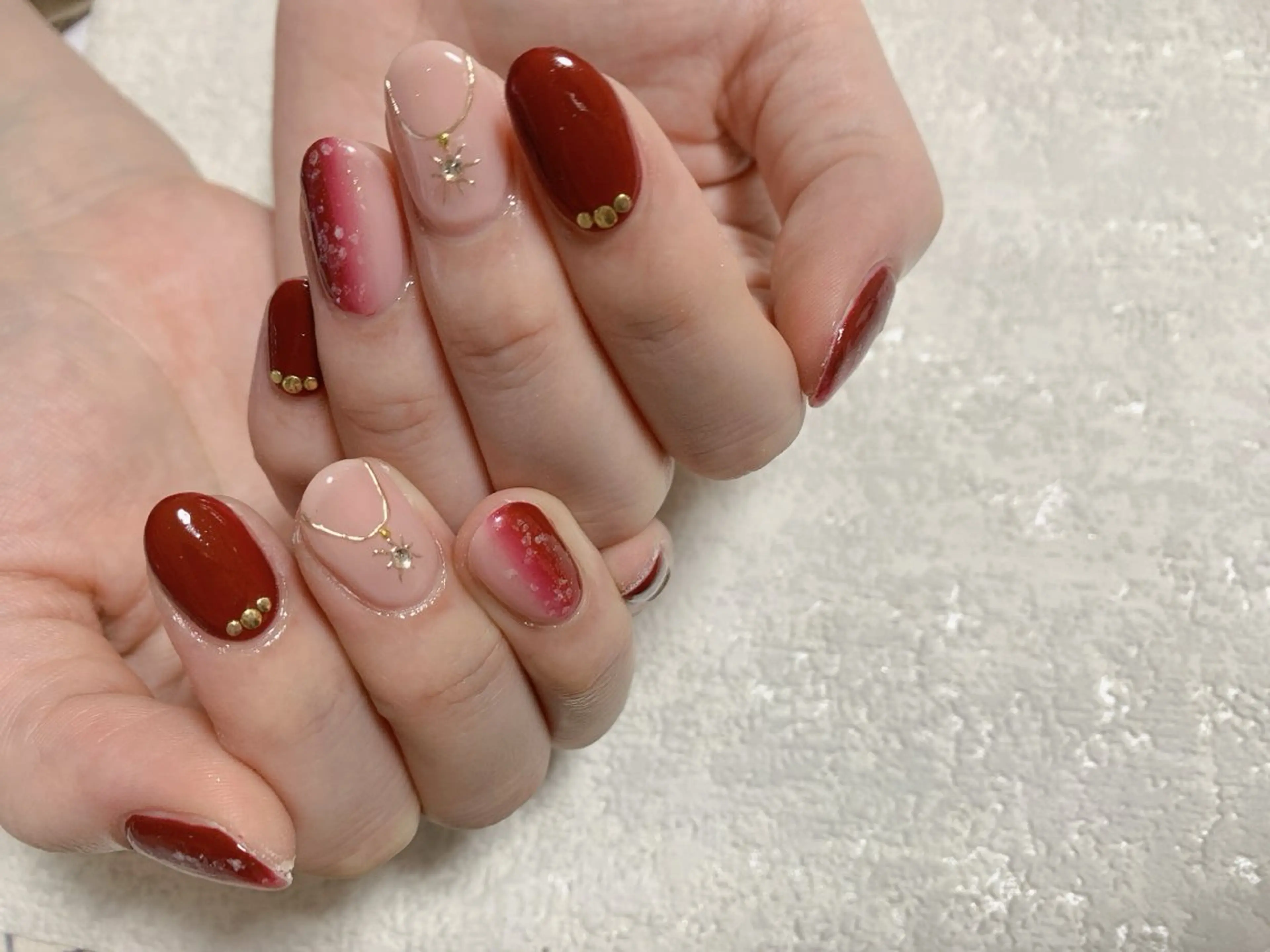 ネイル ジェルネイル グラデーション 韓国ネイル メンズネイル パラジェル kiki nail たまプラーザのネイルデザイン