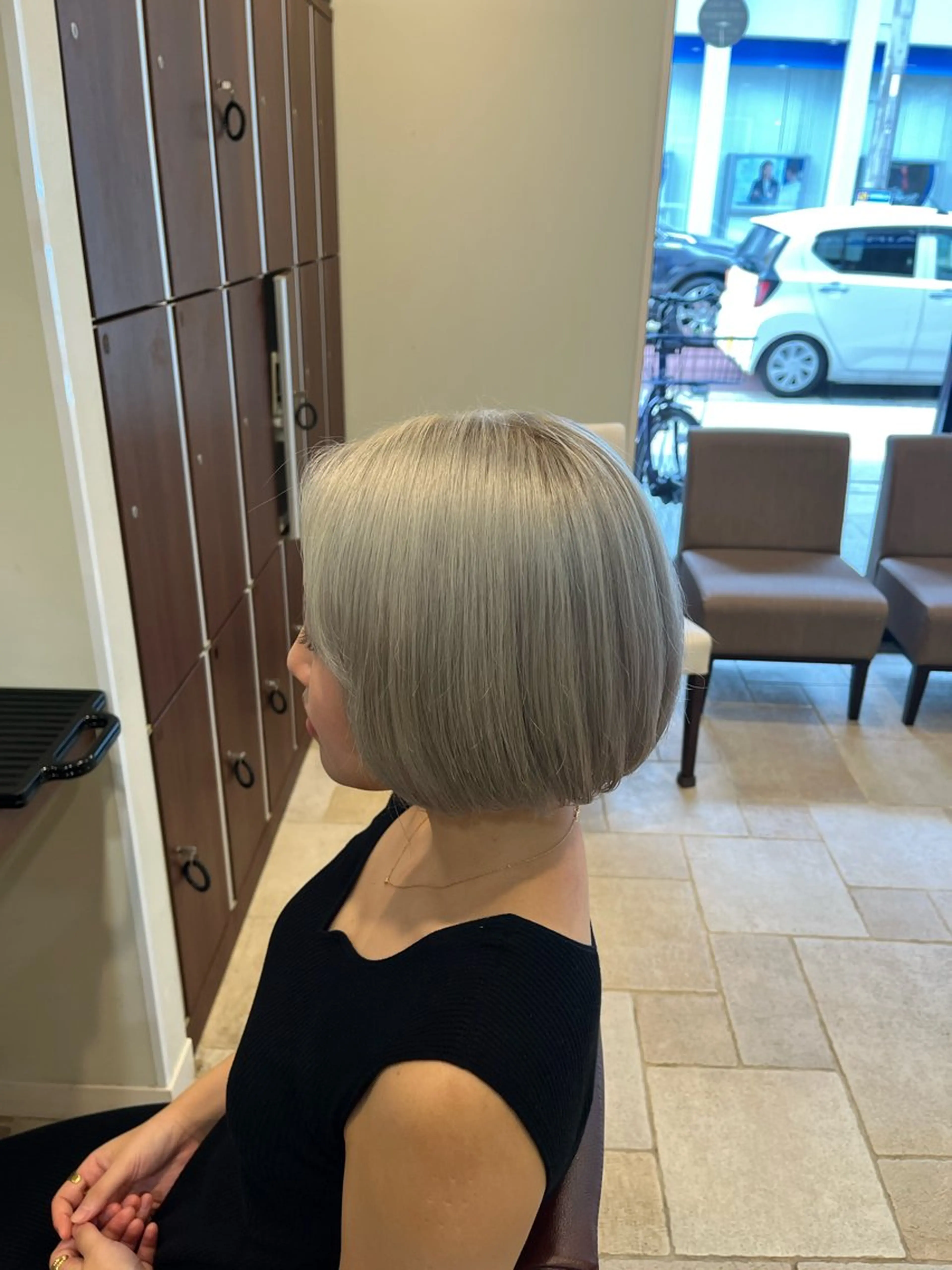 ショート カラー ヘアカラー 大人透明感艶カラー 寺田稜のヘアスタイル