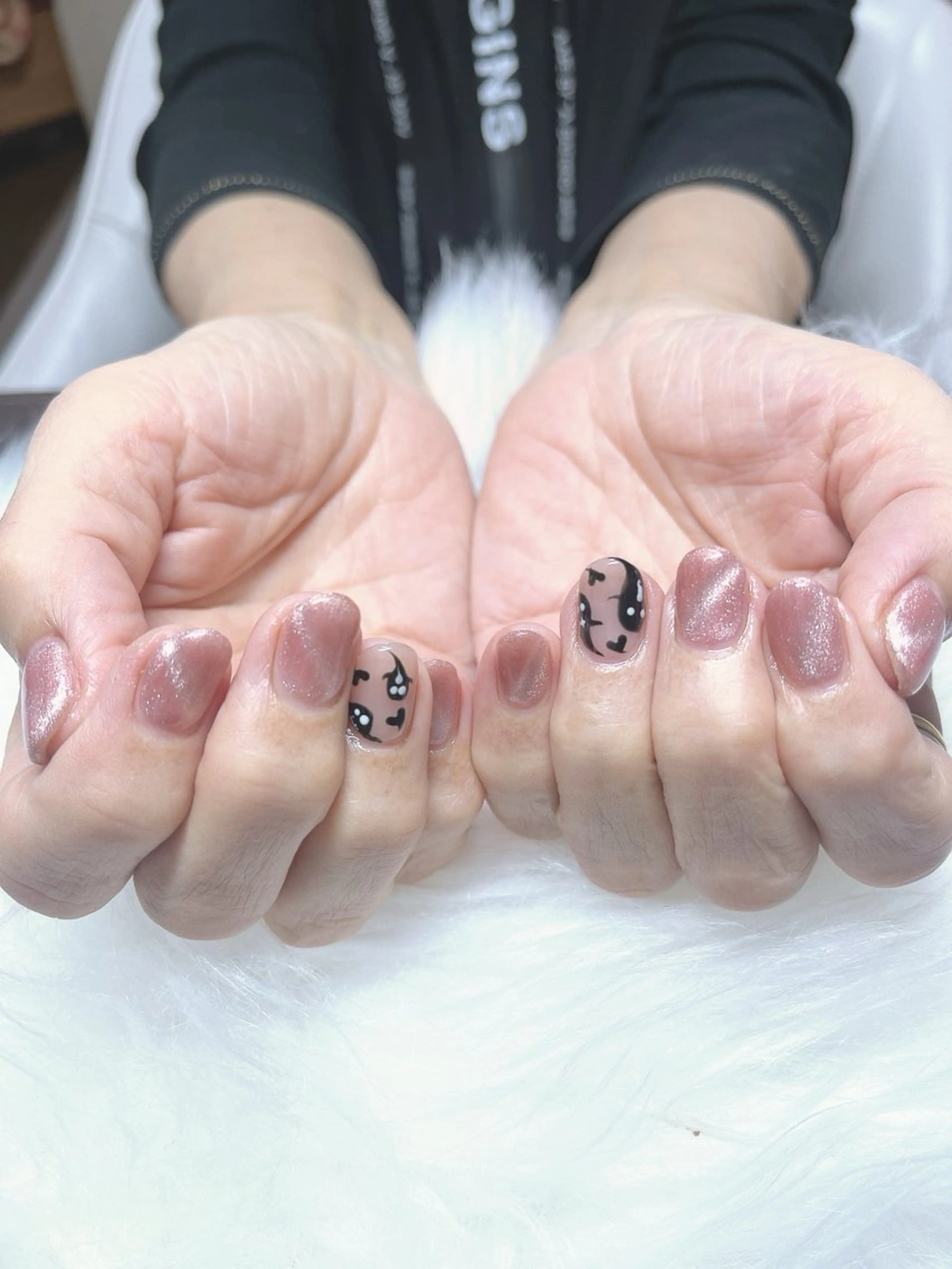 ネイル アートネイル マグネットネイル かわむら りょうこのネイルデザイン