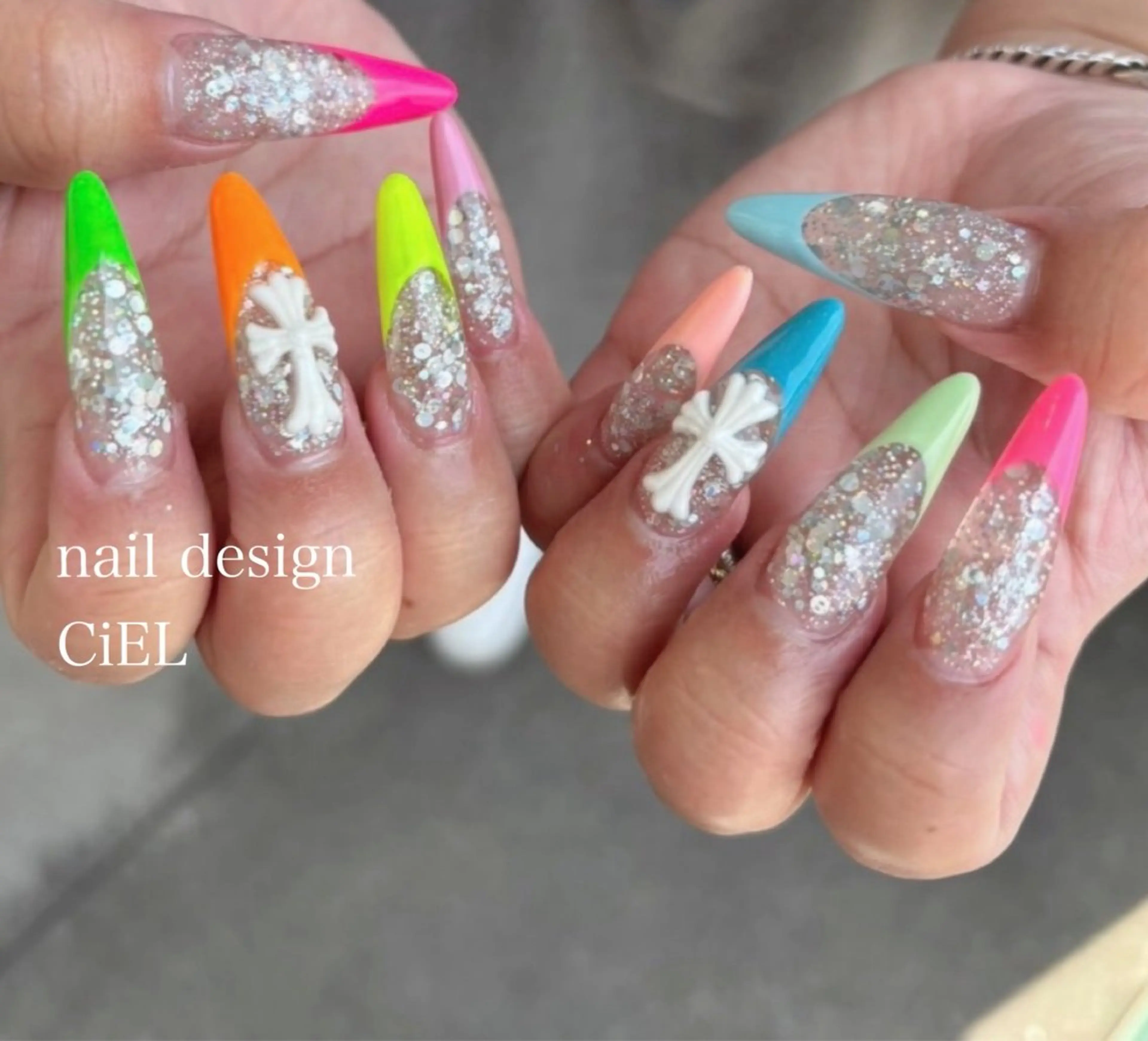 ネイル フレンチネイル ハンドネイル CiEL Maikoのネイルデザイン