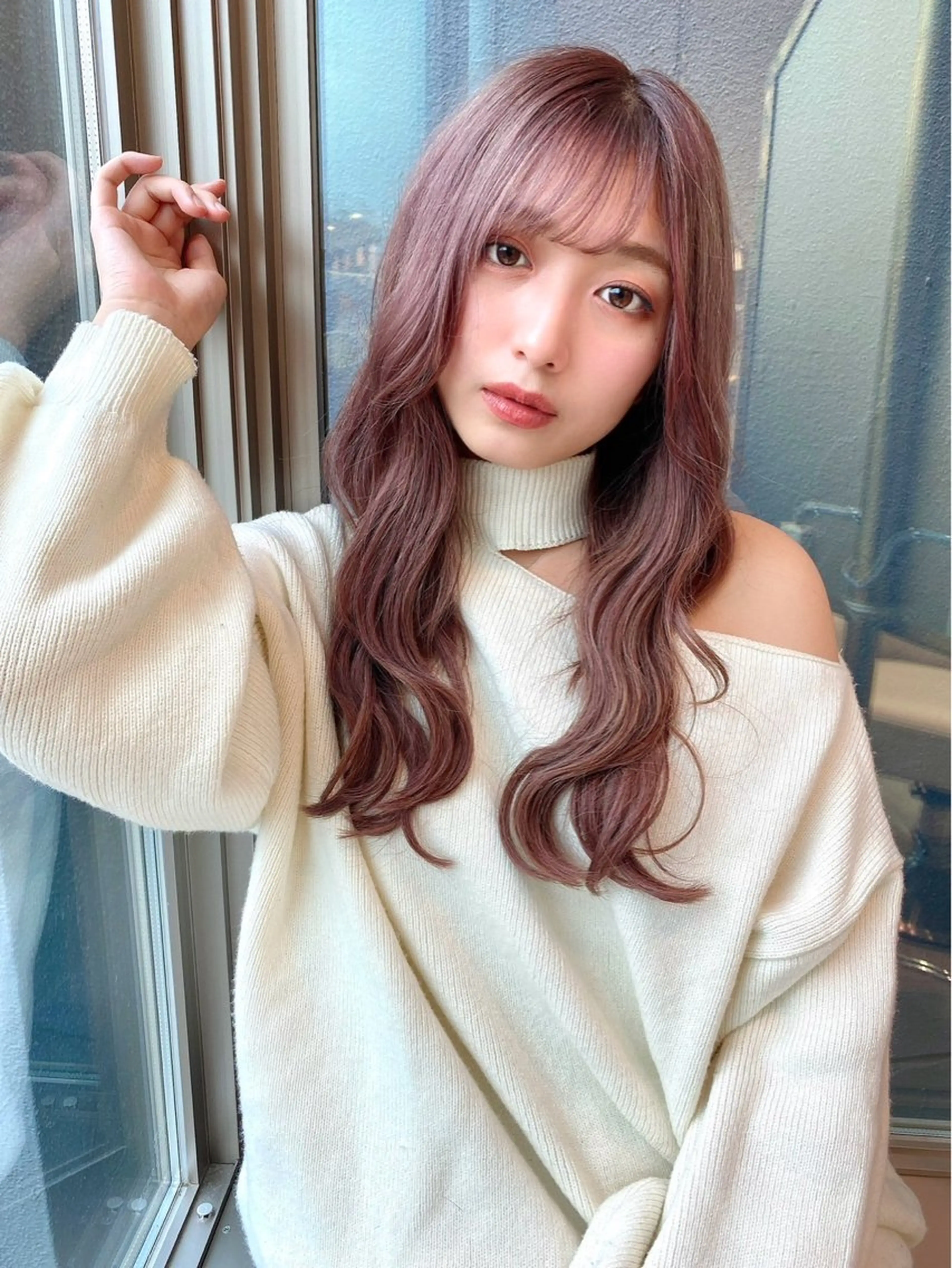 ロング カラー 金安 かんたのヘアスタイル