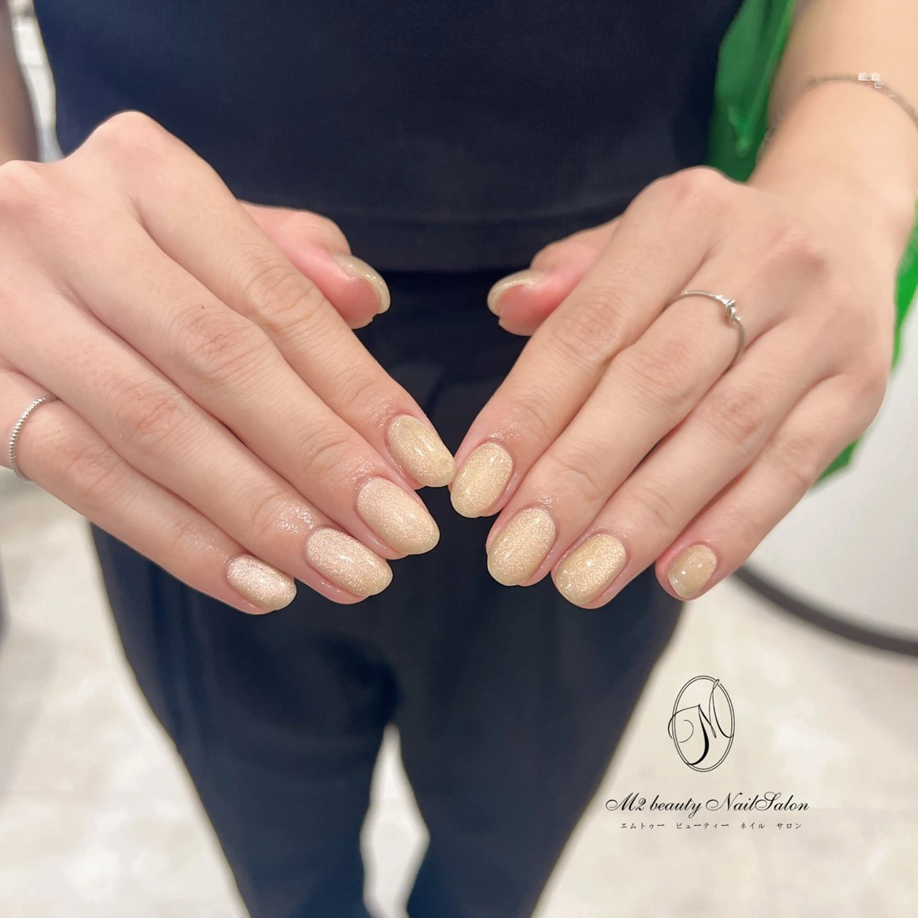 ネイル 長さ出し フットネイル フレンチネイル ガラスフレンチ グラデーション ハンドネイル M2beauty Renaのネイルデザイン