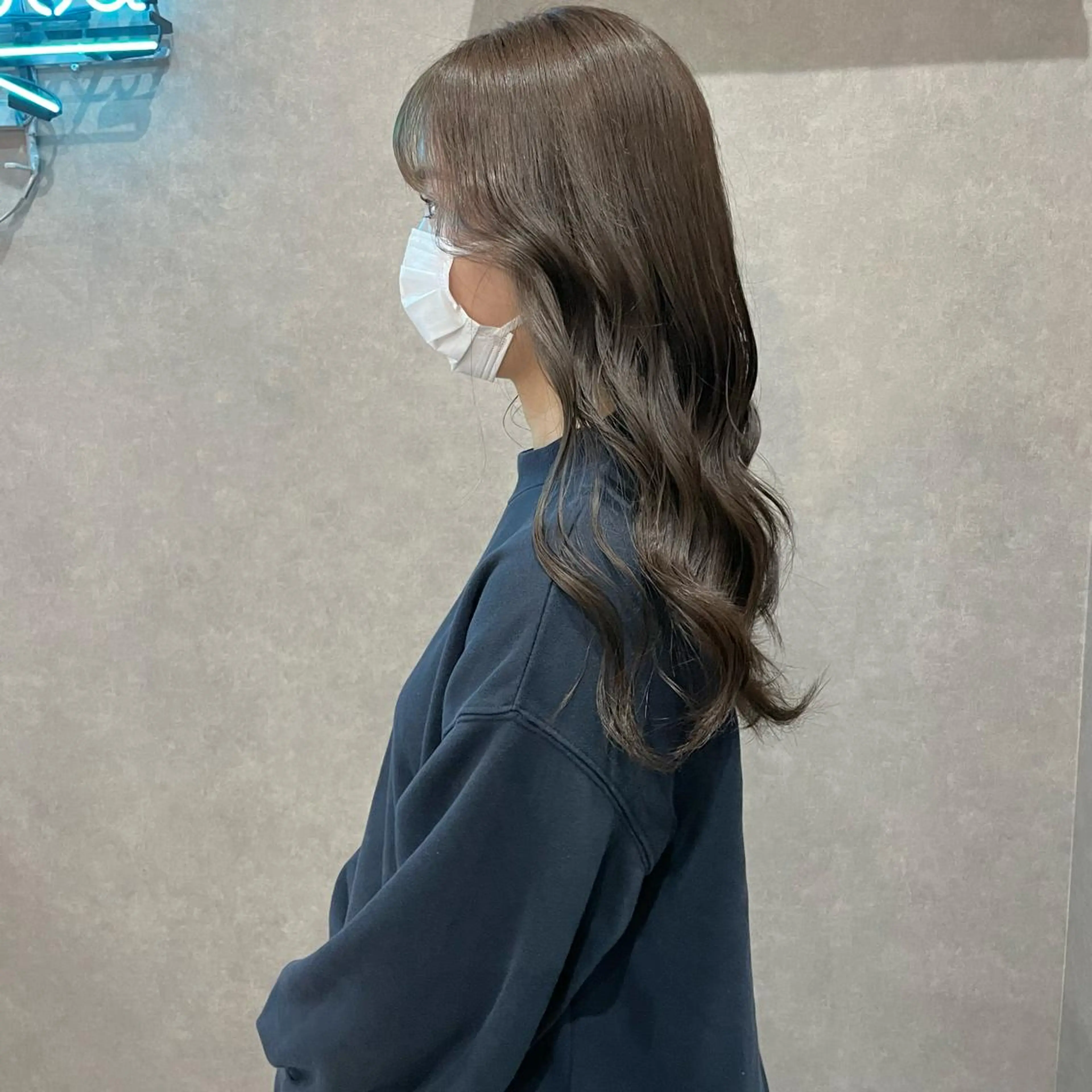 セミロング カラー トリートメント はちすか るかのヘアスタイル