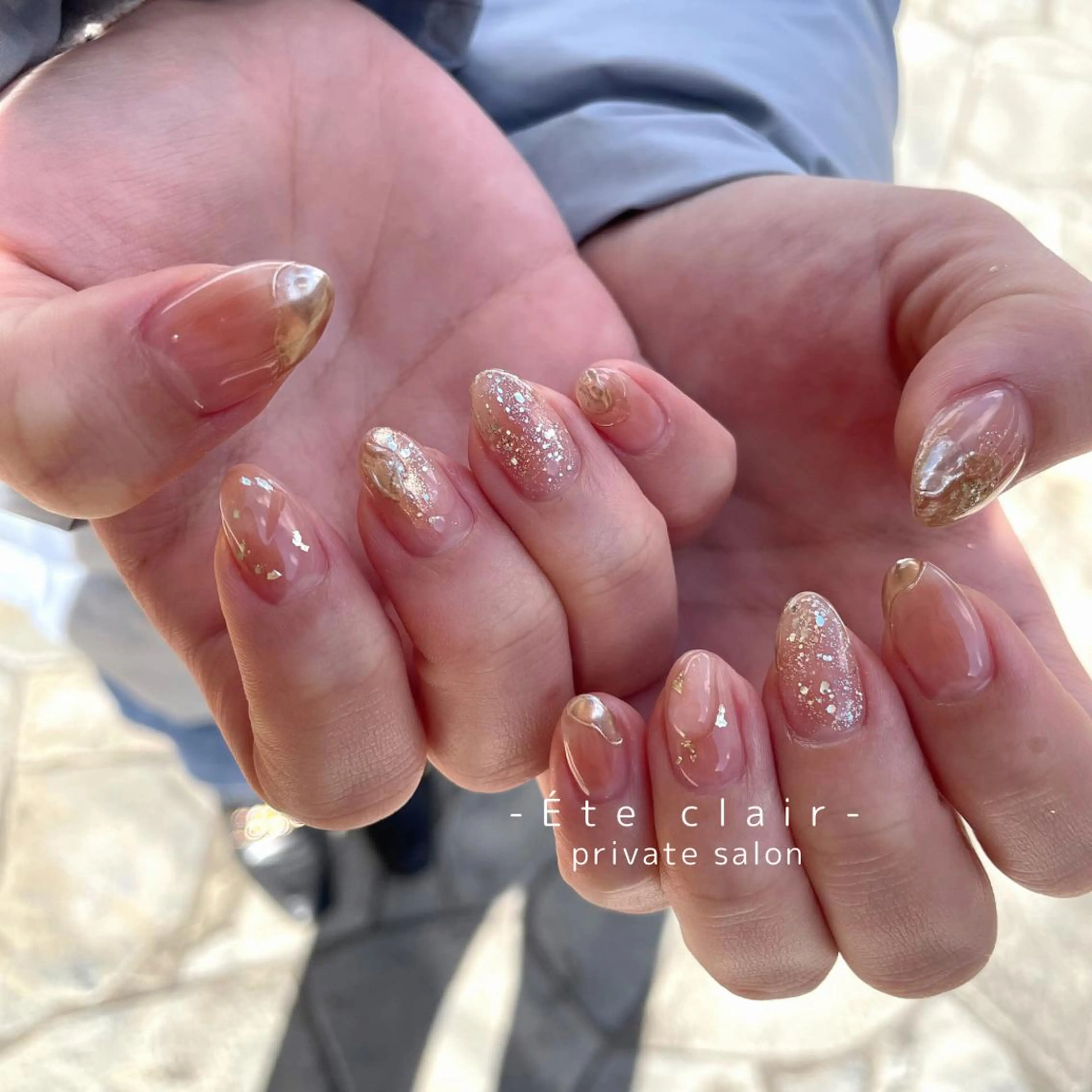 ネイル フットネイル ジェルネイル マグネットネイル ニュアンスネイル パラジェル ハンドネイル Ète clair エテクレールのネイルデザイン