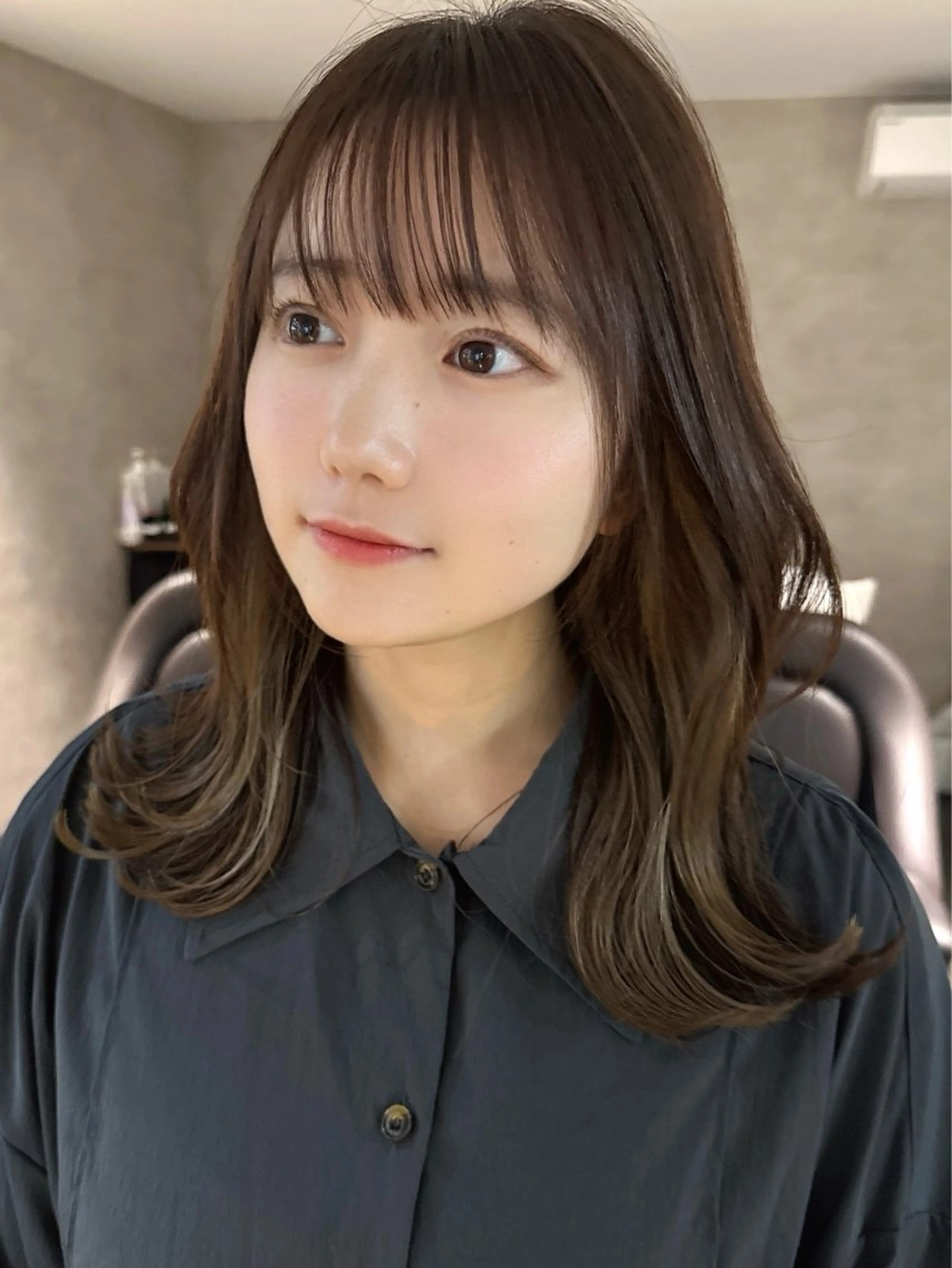 ミディアム カット ヘアカラー 髪質改善✨艶髪✨ レイヤーカット 田畑のヘアスタイル