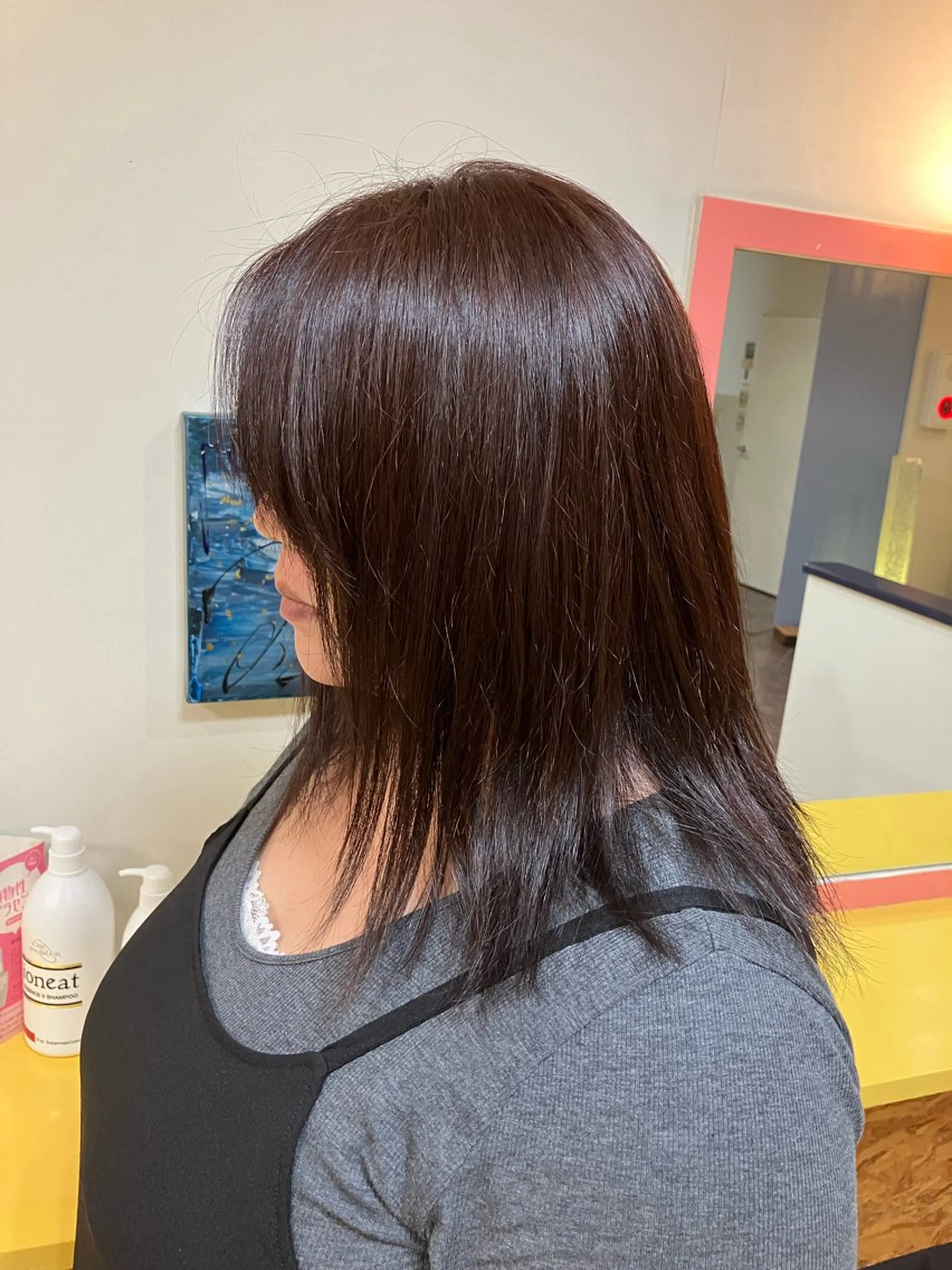 セミロング カラー 横田  尚登のヘアスタイル