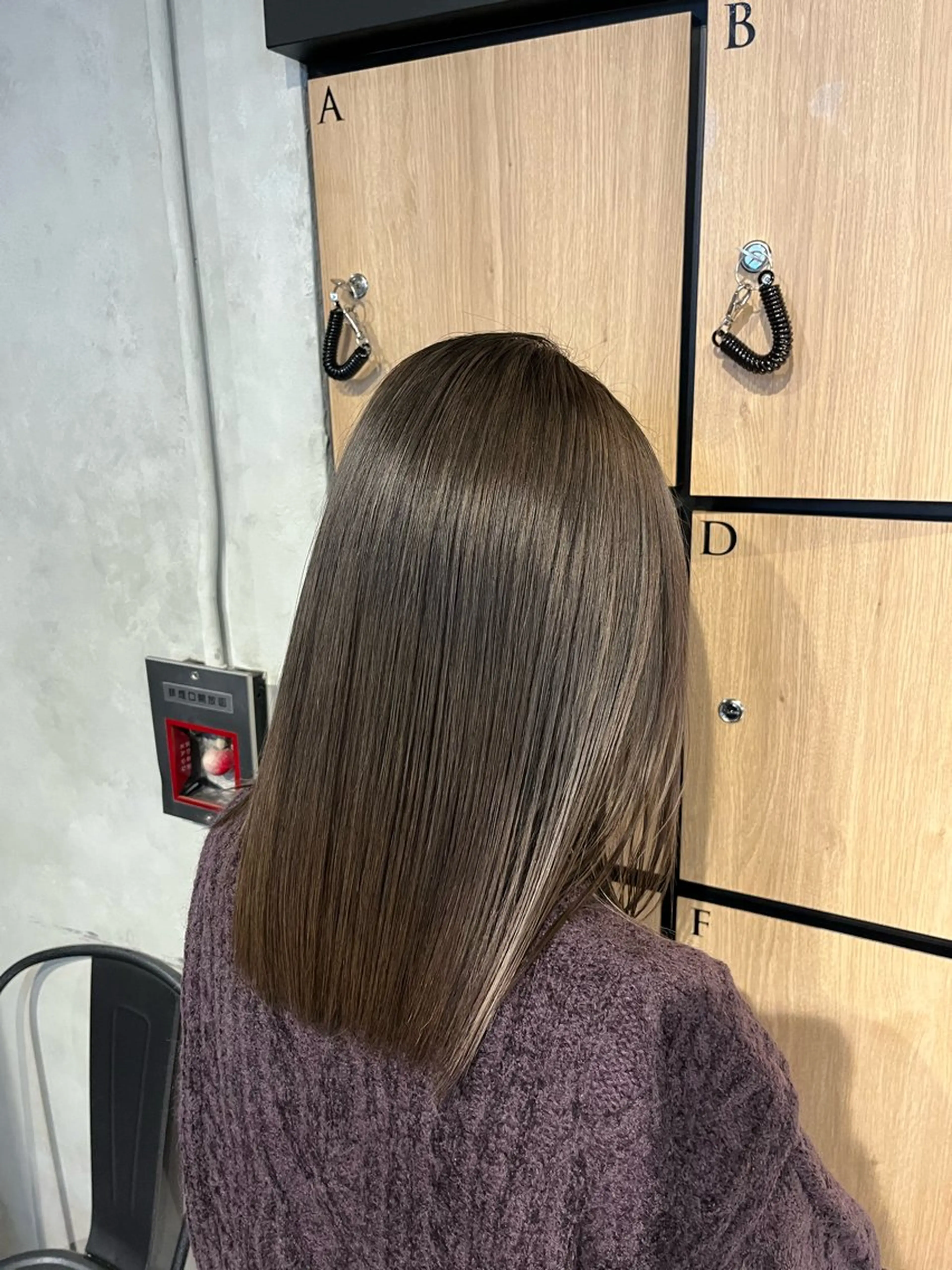 ミディアム トリートメント カット ヘアカラー トリートメント 髪質改善サロン 梅田/ヨナミネのヘアスタイル
