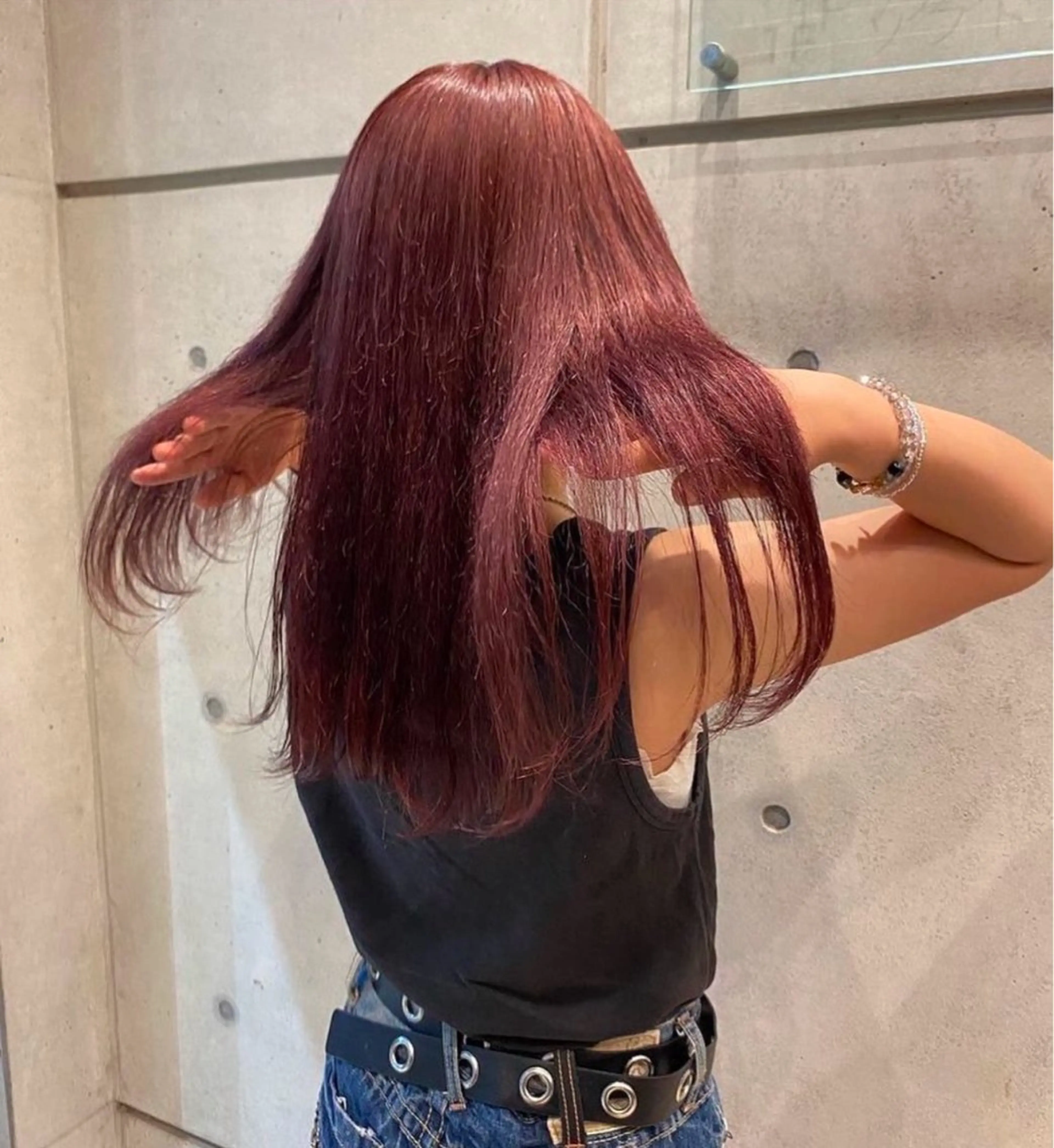 ロング abe yuikaのヘアスタイル