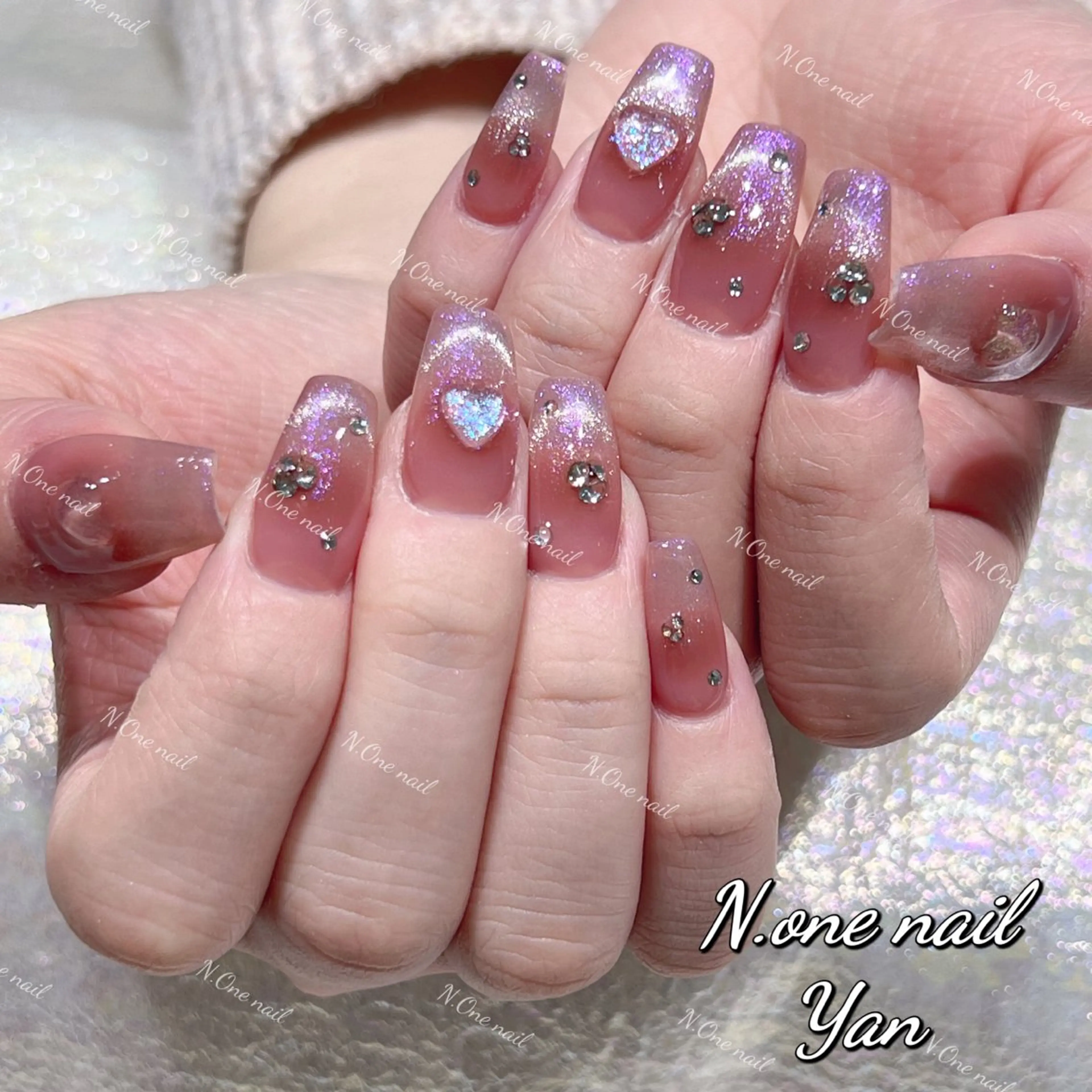 ネイル 長いだし/スカルプ/ パラシェルN.oneのネイルデザイン