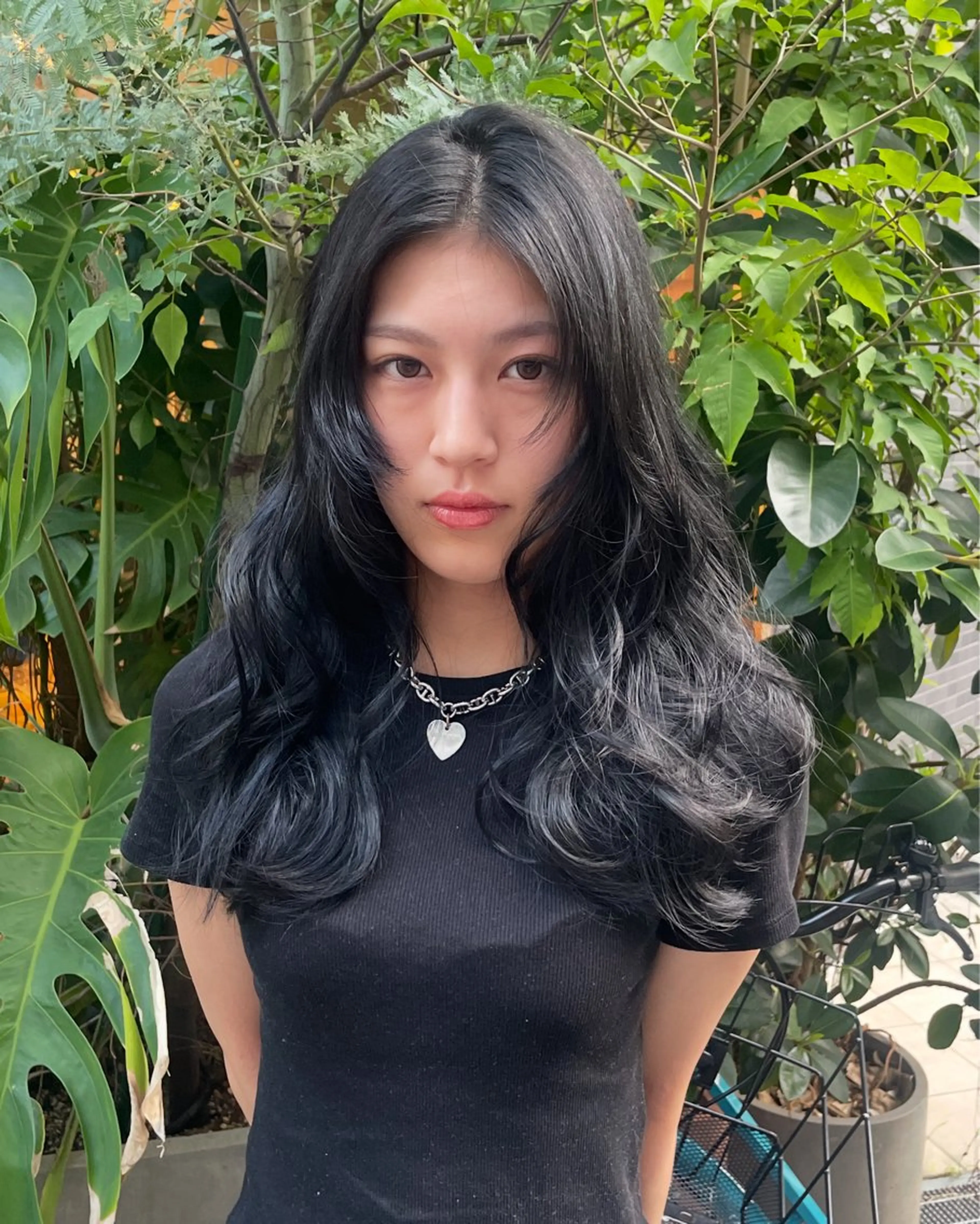 カラー グレージュ 兼西 菜摘のヘアスタイル