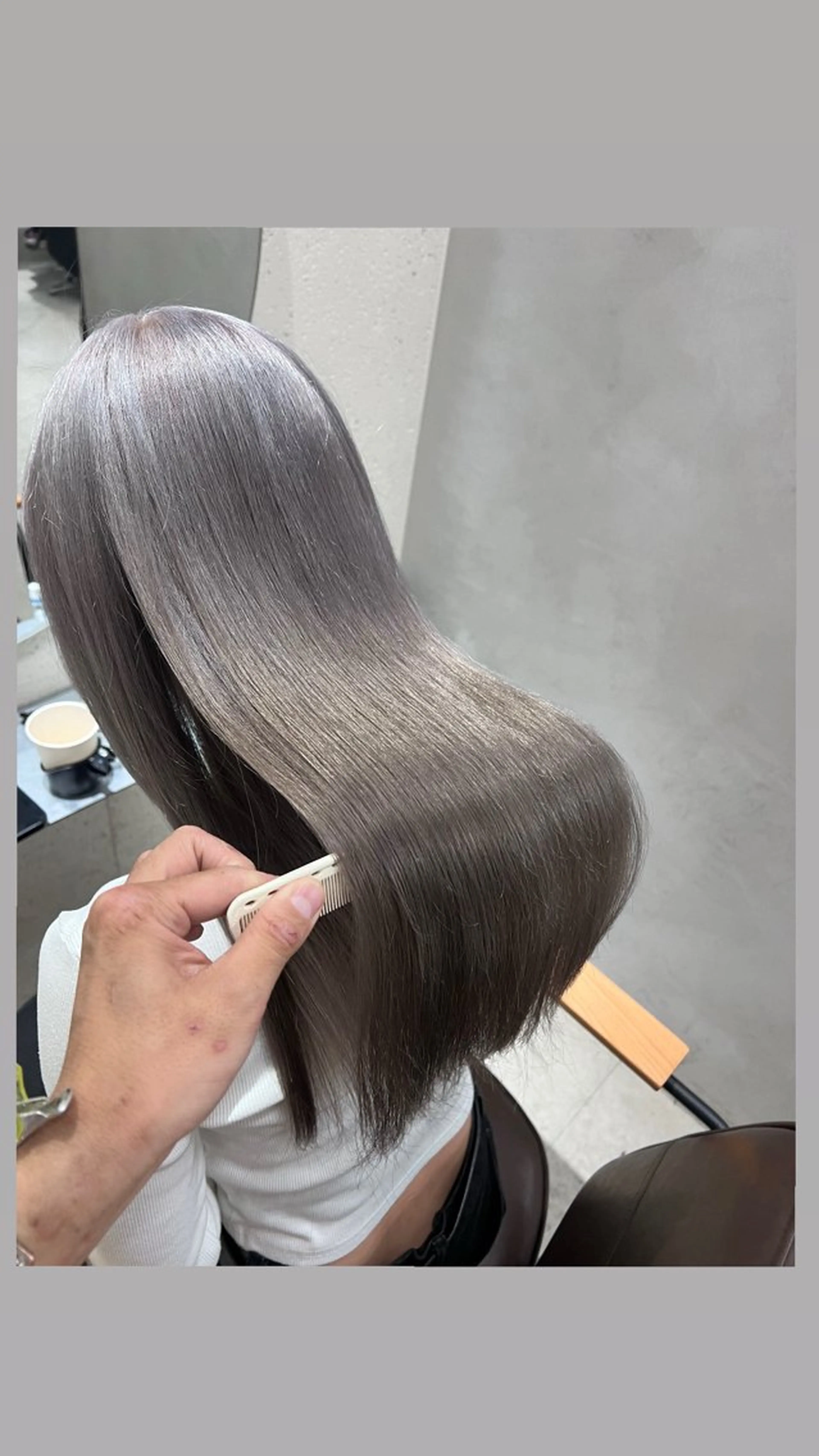 ロング カラー ヘアアレンジ 透明感カラー グレージュ ミルクティーグレージュ ヘアカラー トリートメント ヘッドスパ ヘアセット 大宮/山口 竣也のヘアスタイル