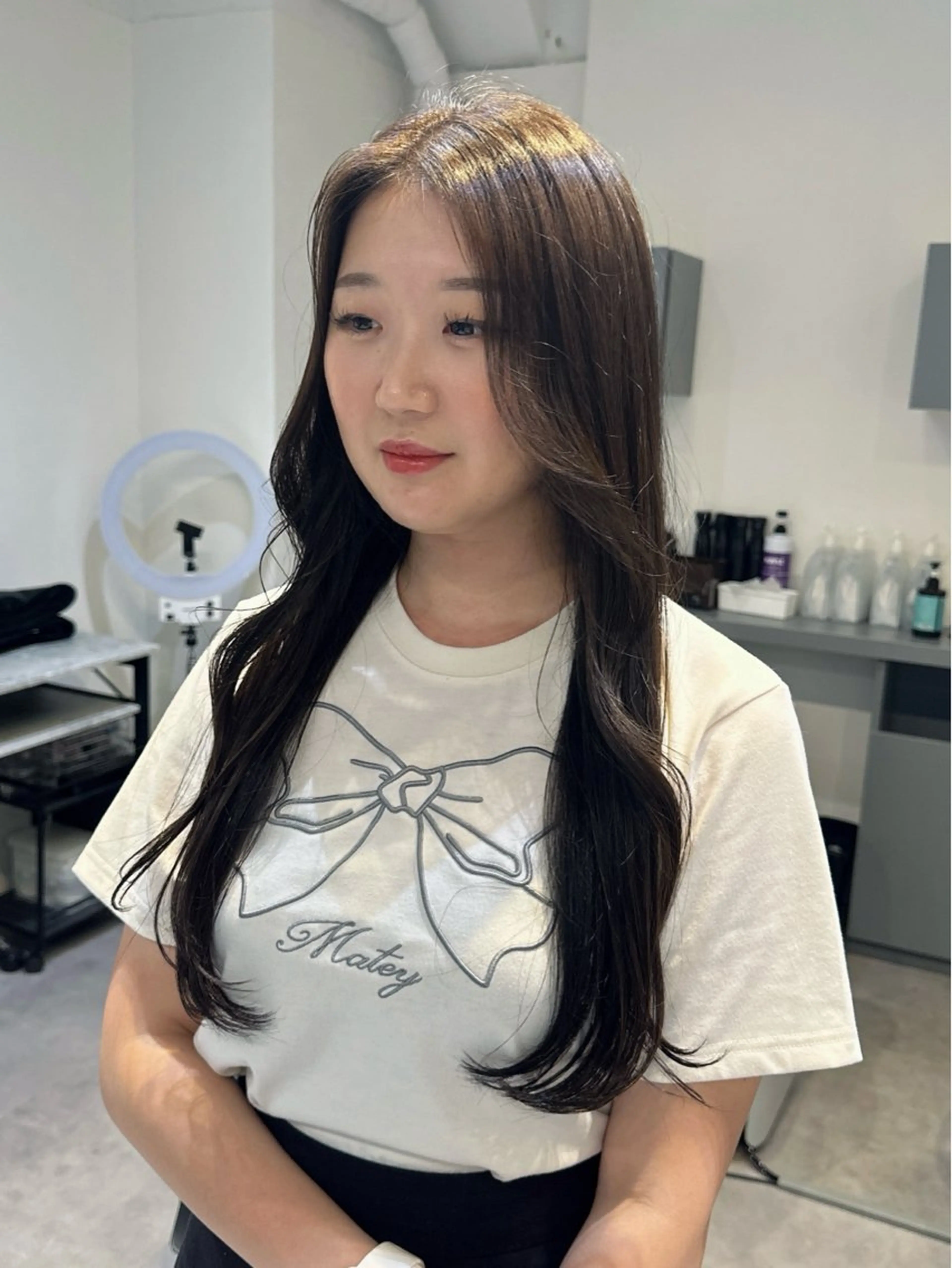 ロング カット ヘアカラー ﾚｲﾔｰ/ﾊｲﾄｰﾝ WAKANAのヘアスタイル