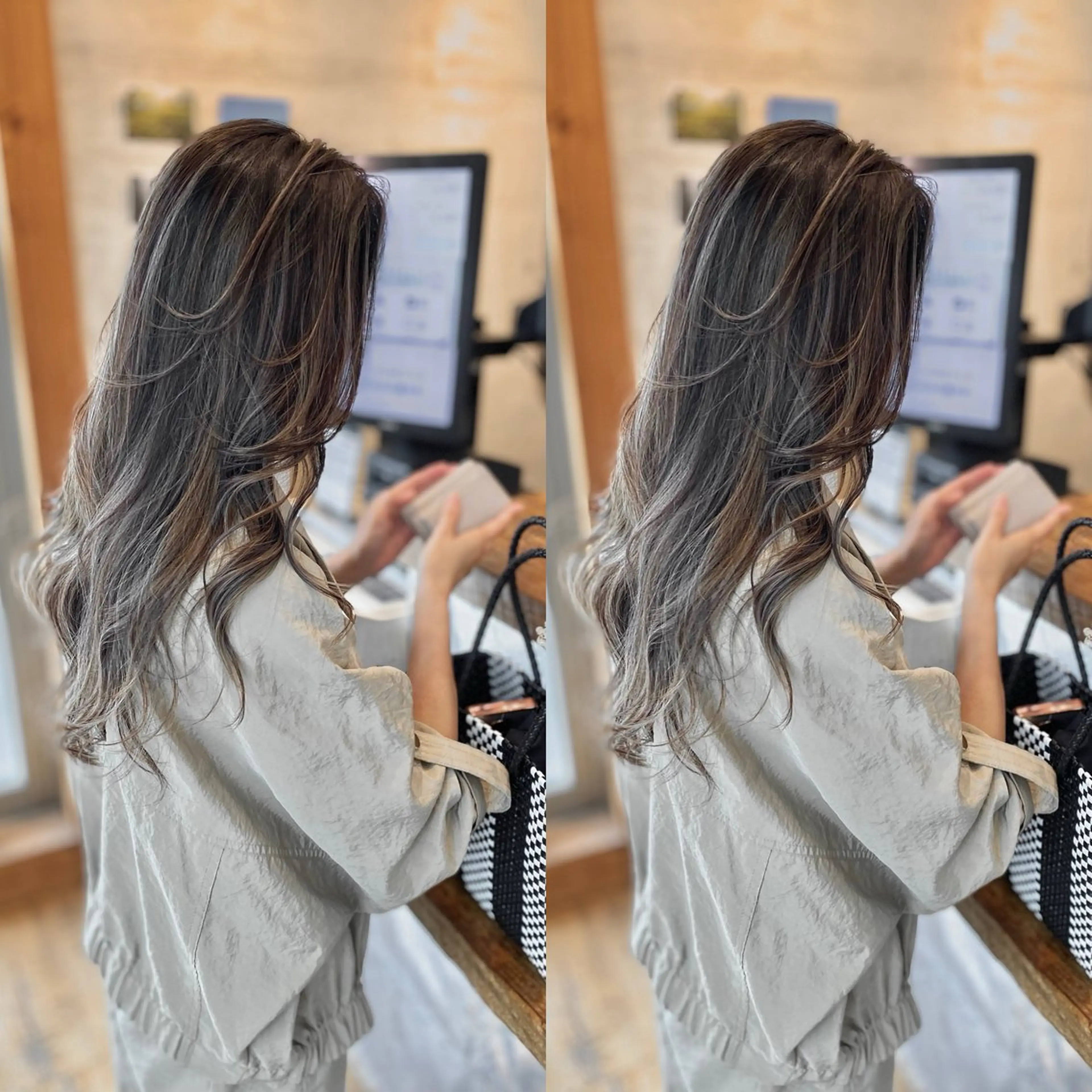 セミロング セミロングパーマ カット ヘアカラー 木村丈晴✂️ご来店 お待ちしてます😊のヘアスタイル