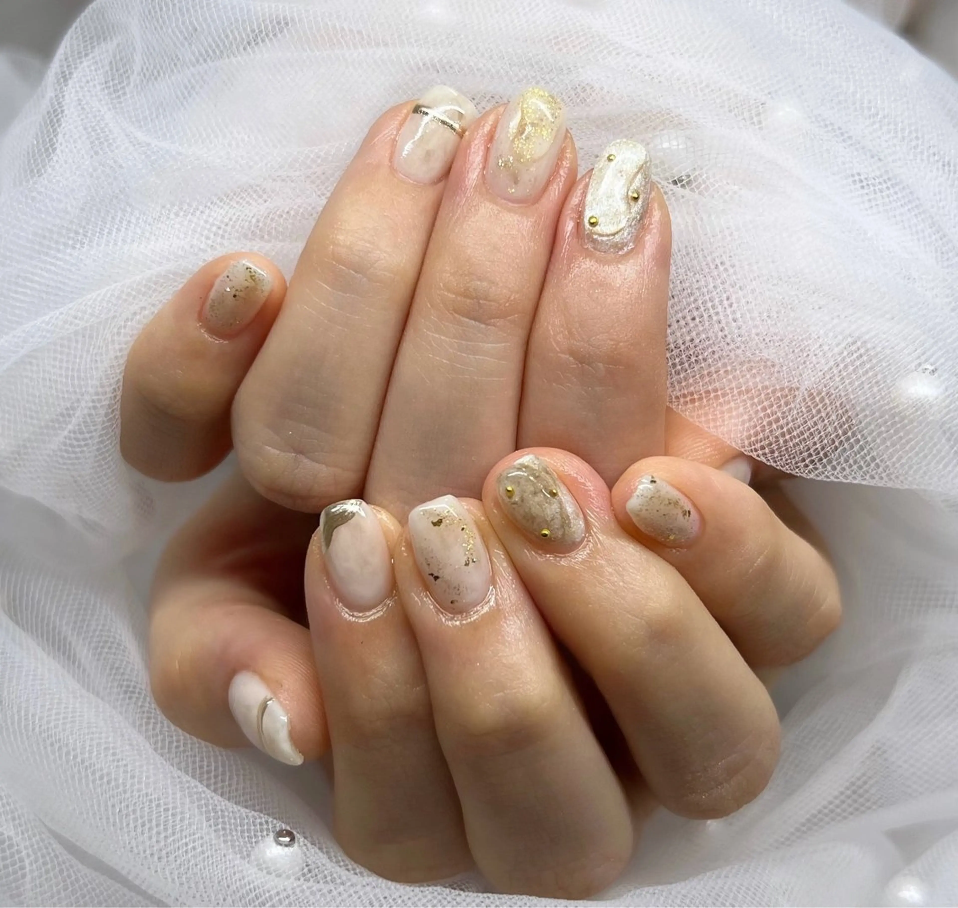 ネイル ニュアンスネイル ハンドネイル Minako 【Charmant】のネイルデザイン