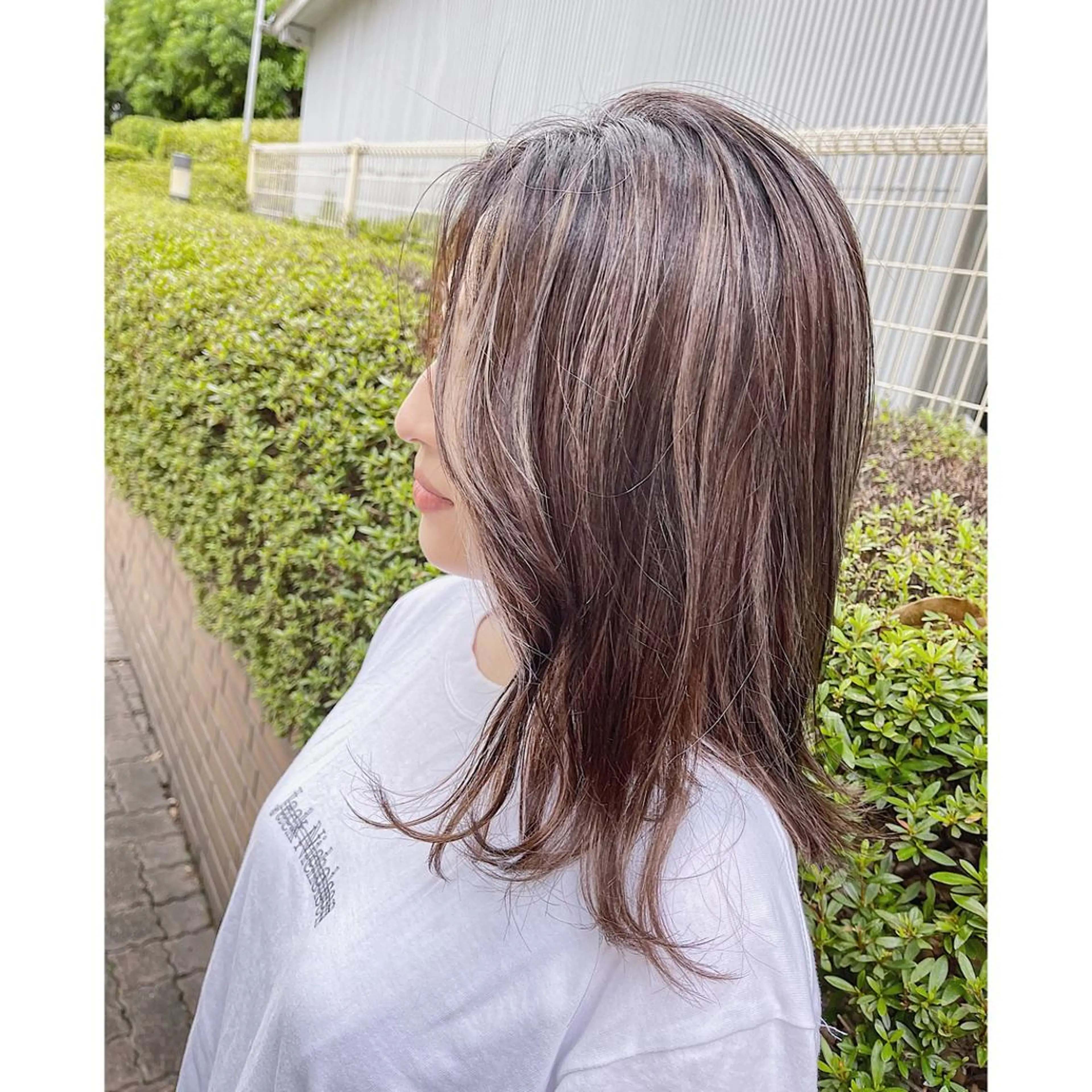 セミロング カラー ヘアアレンジ カット ヘッドスパ 🦋エクステ/透明感 カラー🦋宮川莉央のヘアスタイル