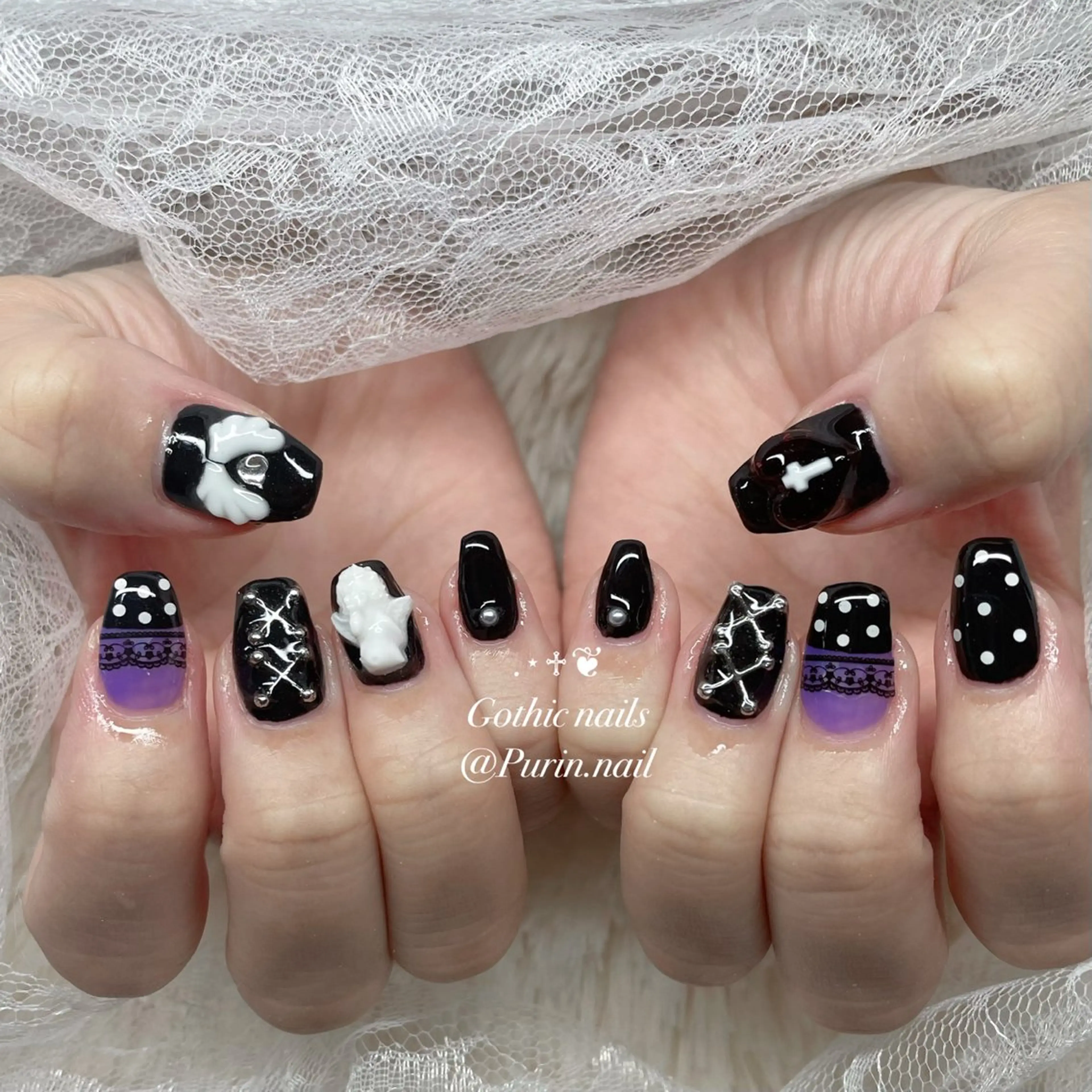 ネイル ハンドネイル Nails by Purin🍮のネイルデザイン