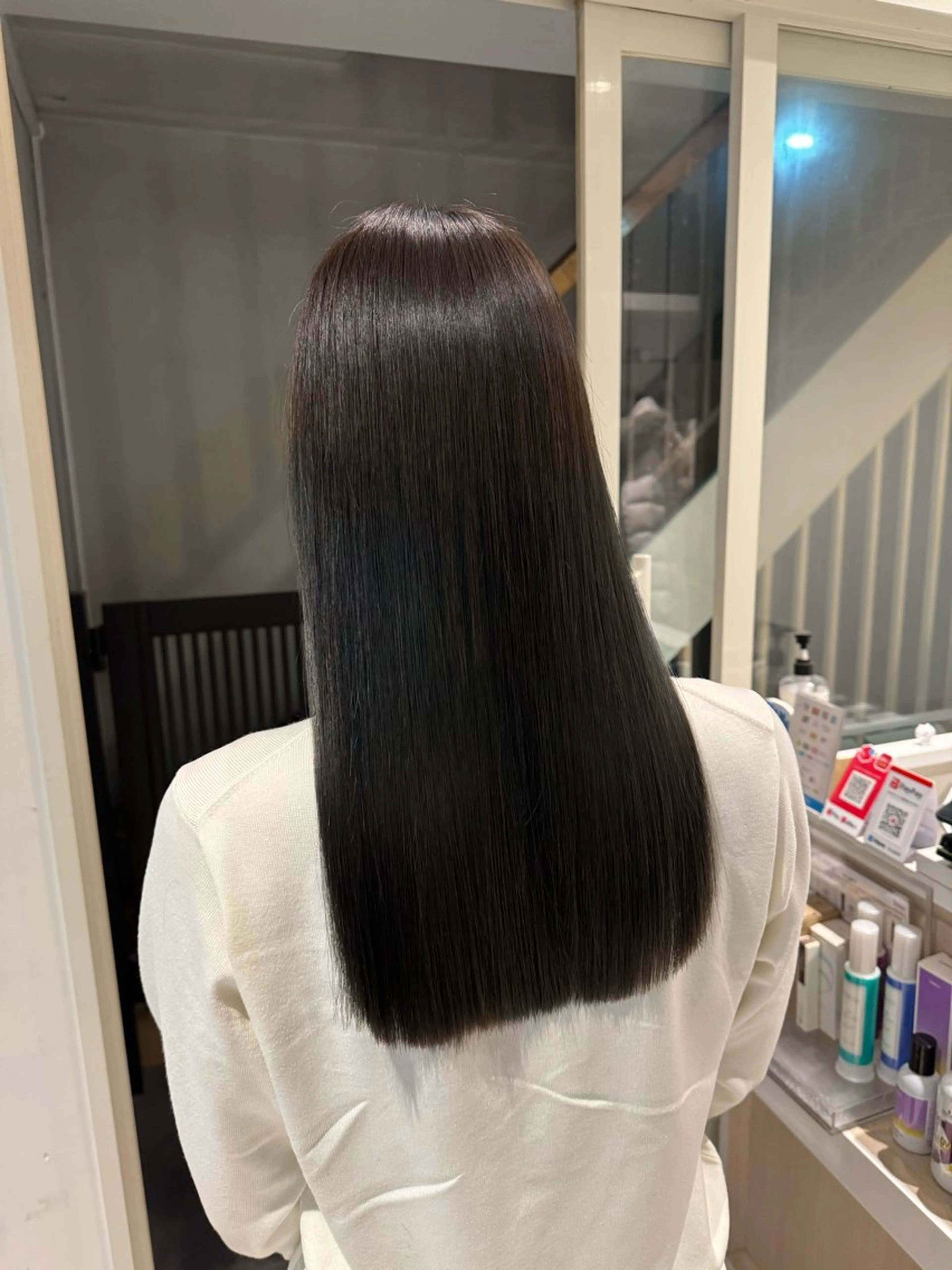 ロング カラー 黒髪 🌈評価No.1🌈 艶髪カラー❌エクステのヘアスタイル