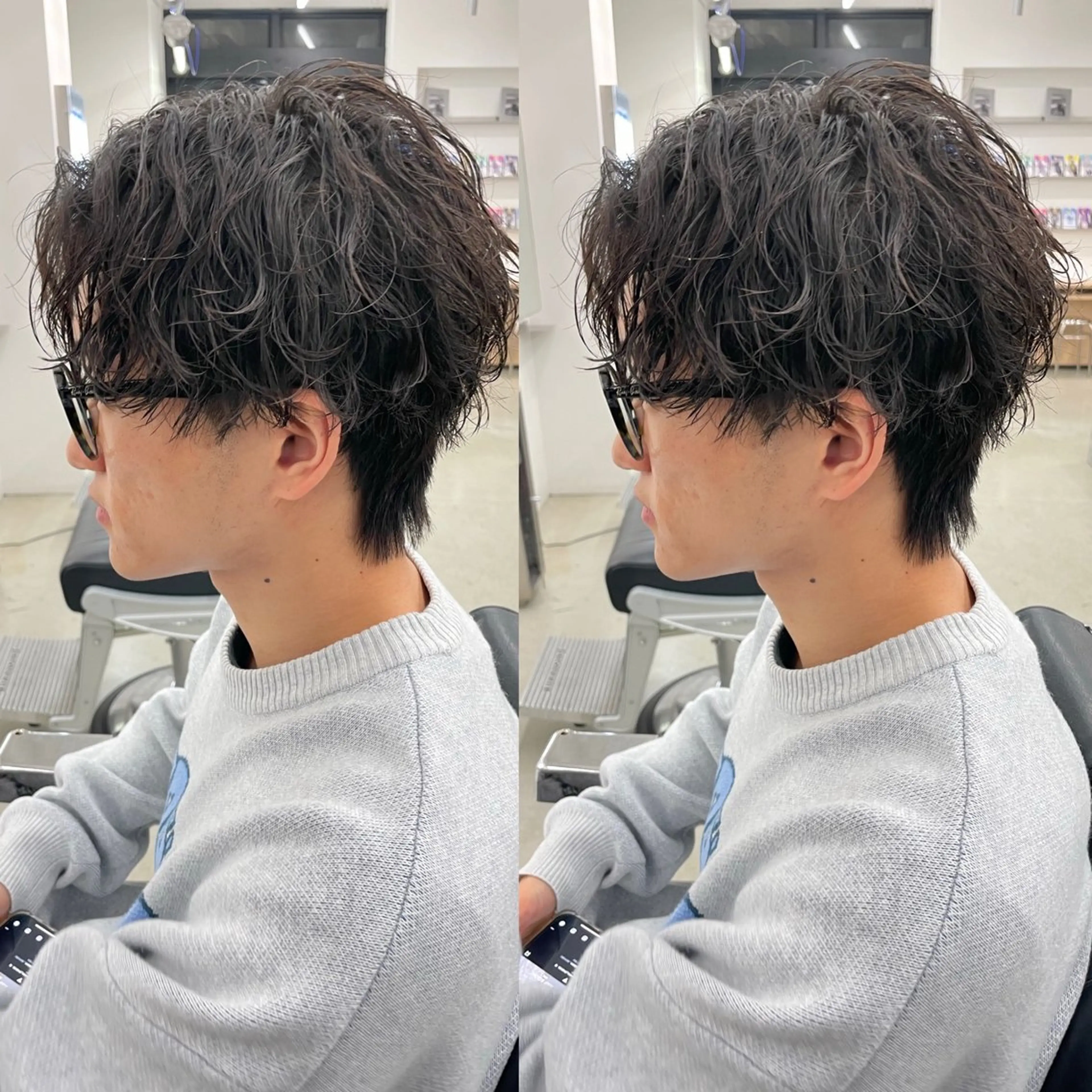ショート カラー パーマ ヘアアレンジ メンズ カット パーマ トリートメント ヘアセット 亀井隆汰/メンズ専門 パーマ特化美容師のヘアスタイル