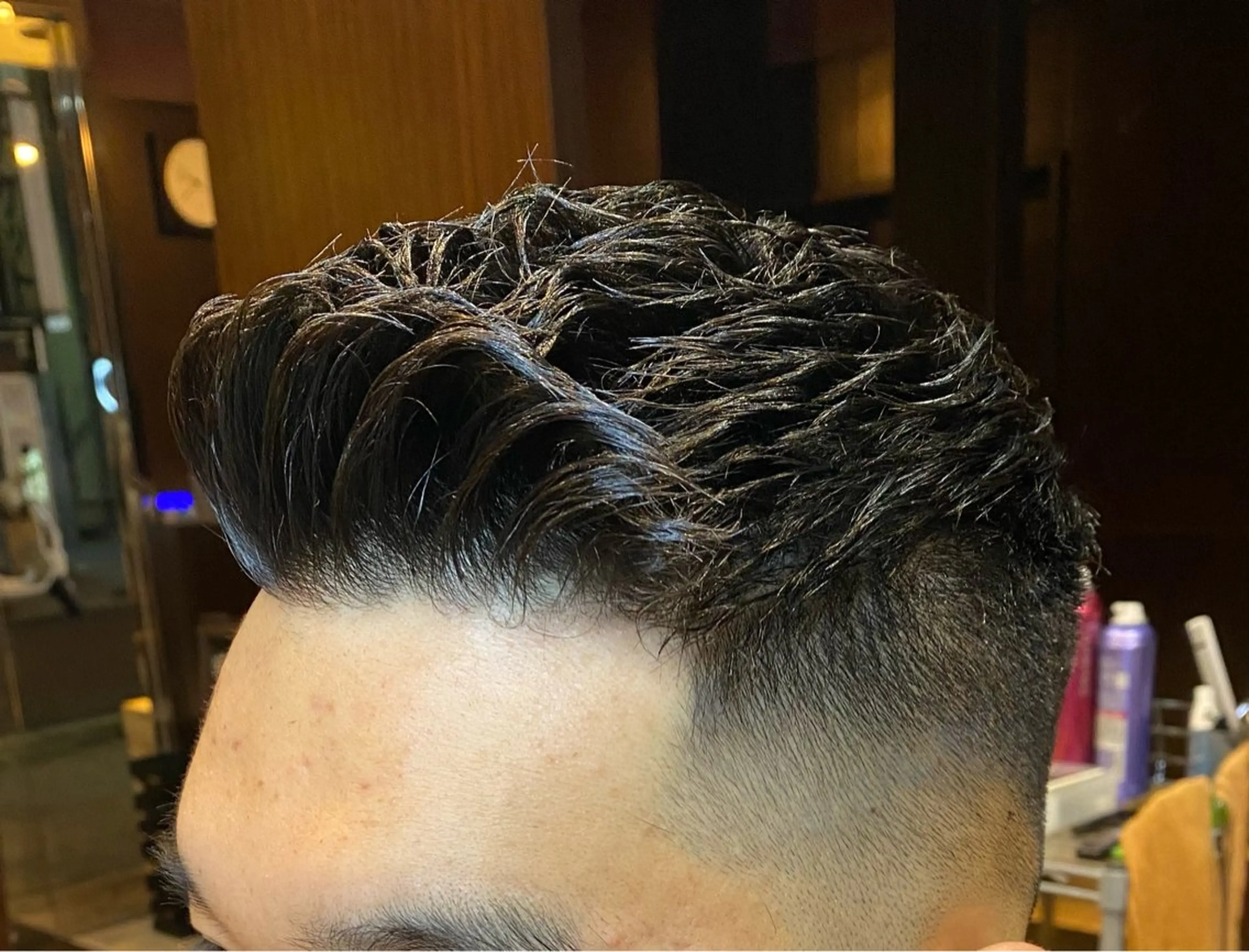 ミディアム 北川 竜也のヘアスタイル