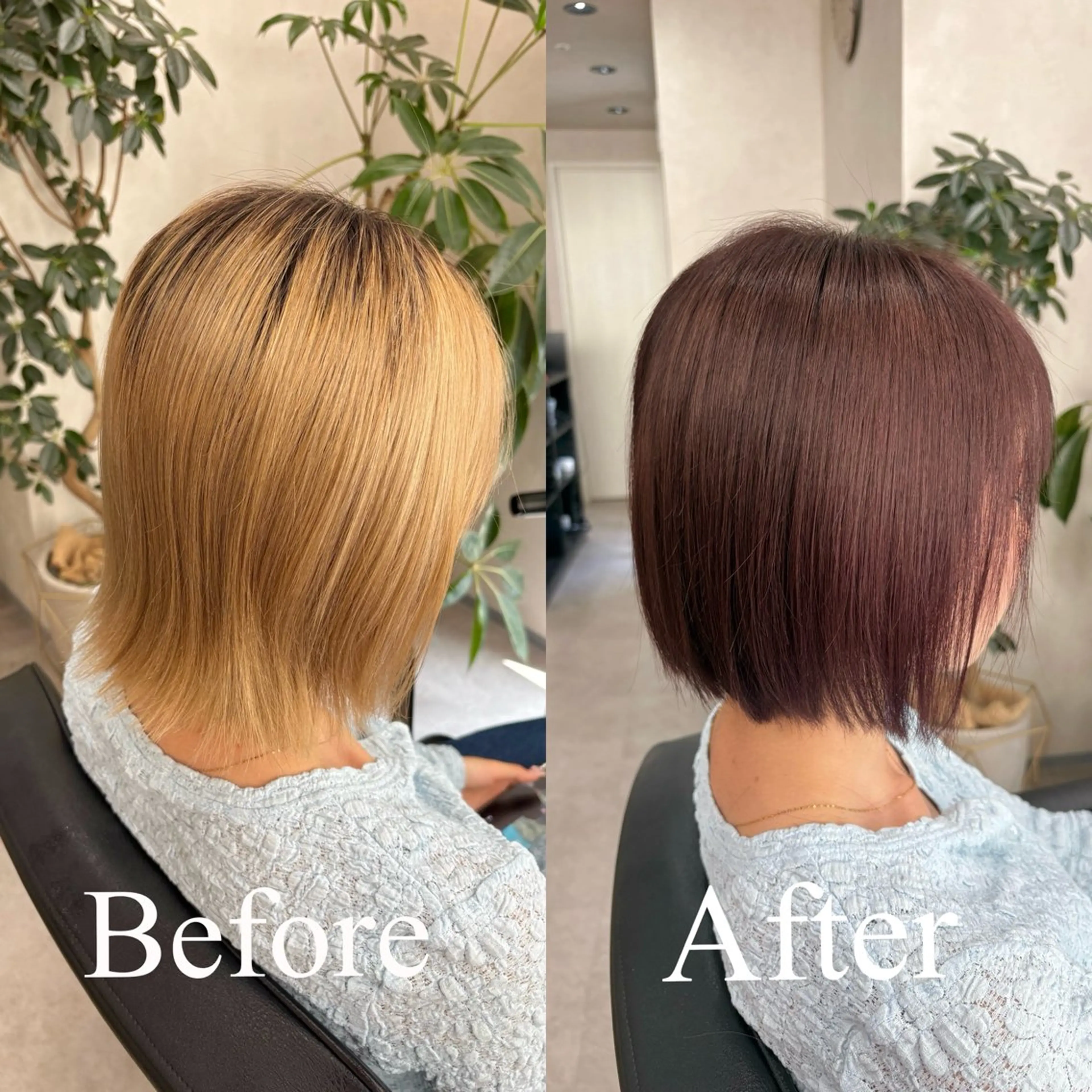 ショート カラー ラベンダーカラー ピンクカラー ピンクラベンダー ボブ カット ヘアカラー トリートメント 🌿ボブ/縮毛矯正/ 透明感カラー🌿神永のヘアスタイル