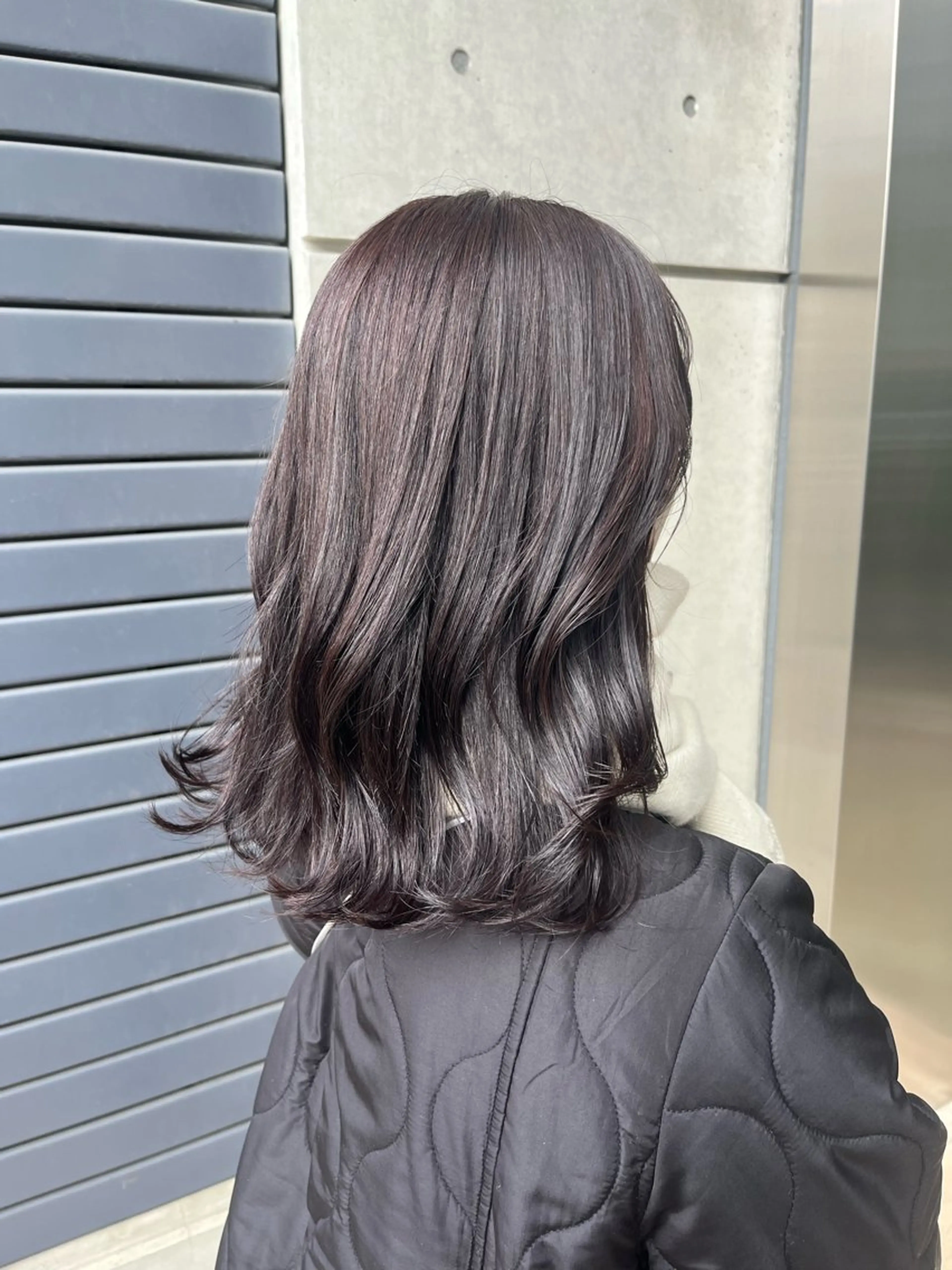 ミディアム カラー パープルカラー 透明感カラー人気 ナンバーワンMIYUのヘアスタイル