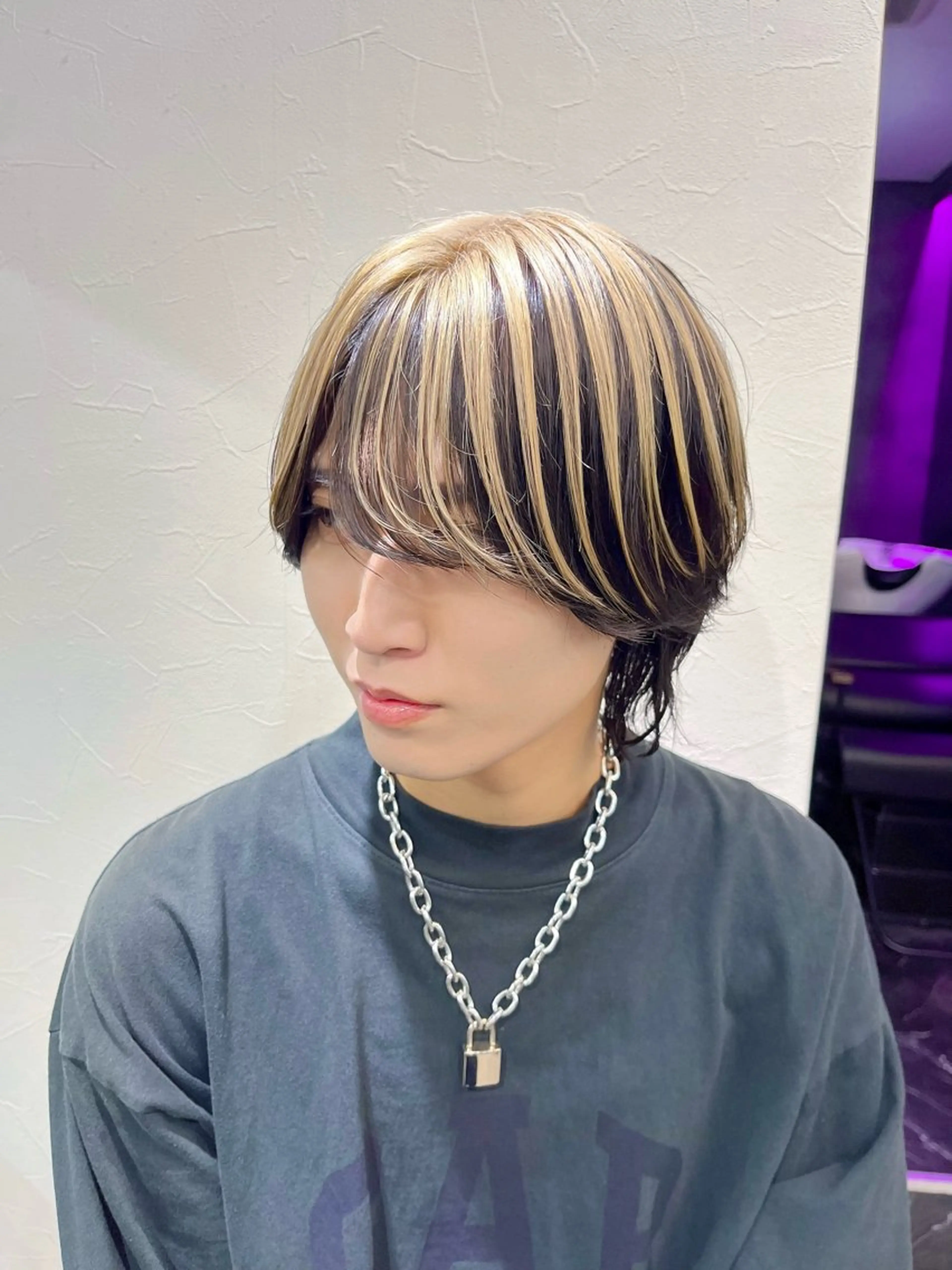 カラー メンズ カット ヘアカラー メンズカットカラー 心斎橋/松平和樹のヘアスタイル