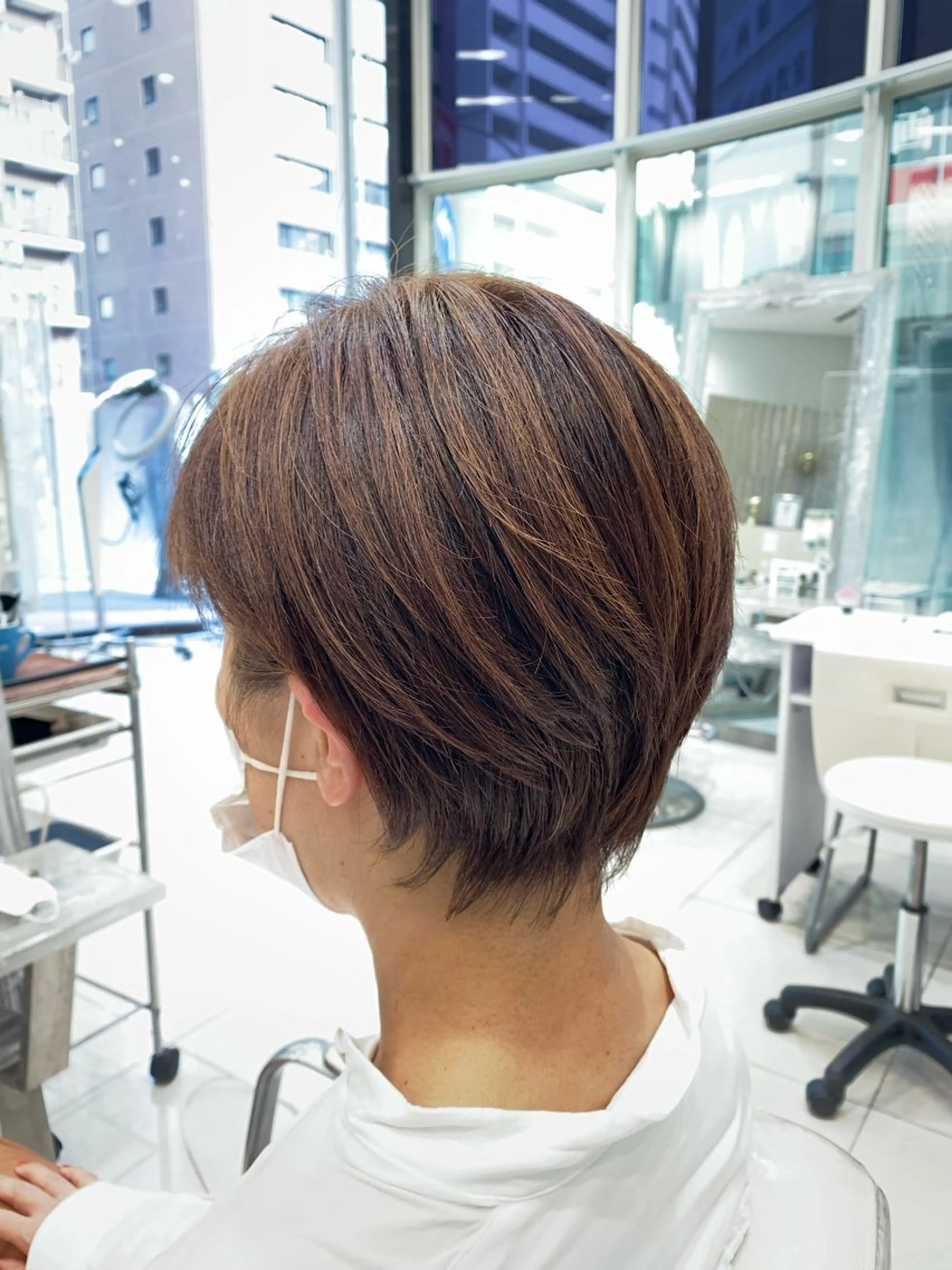 ショート カラー ハイライトカラー ハイライト 店舗代表　佐藤 幸平のヘアスタイル