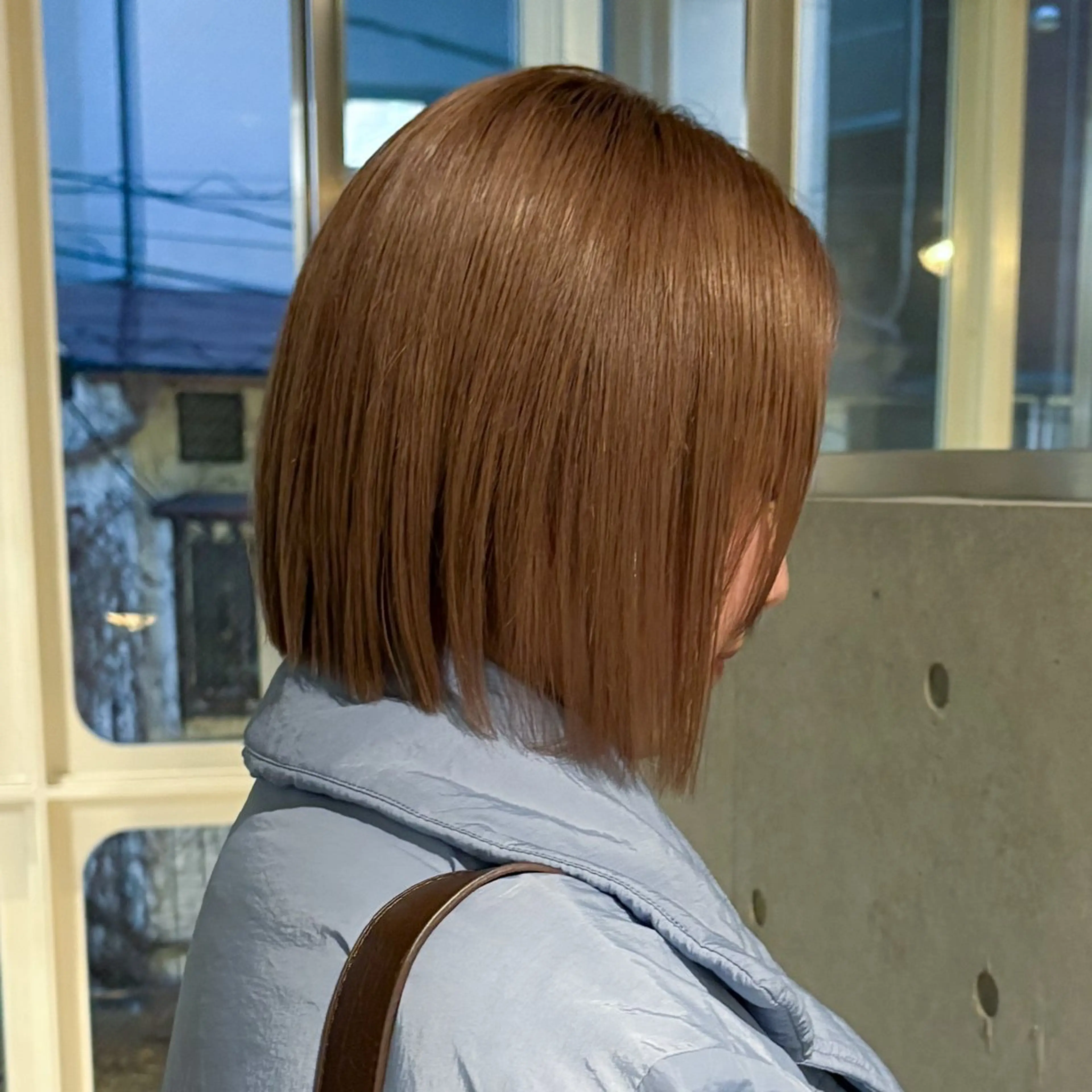 ショート ヘアカラー ハラミユウ🪞透け感 ブラウンベージュ🪞のヘアスタイル