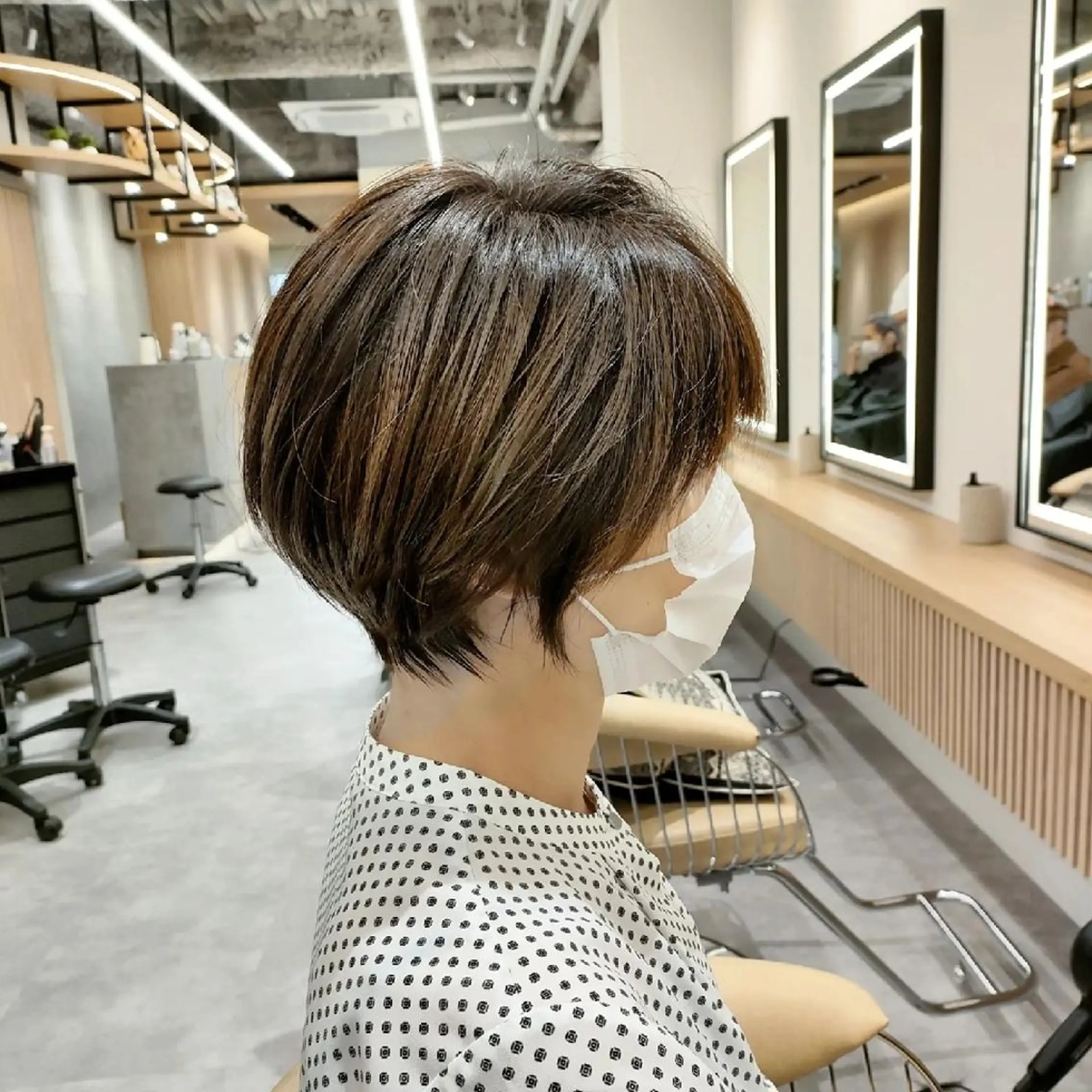 ショート ショートヘア 【似合わせ・レイヤー ・パーマ】海気のヘアスタイル