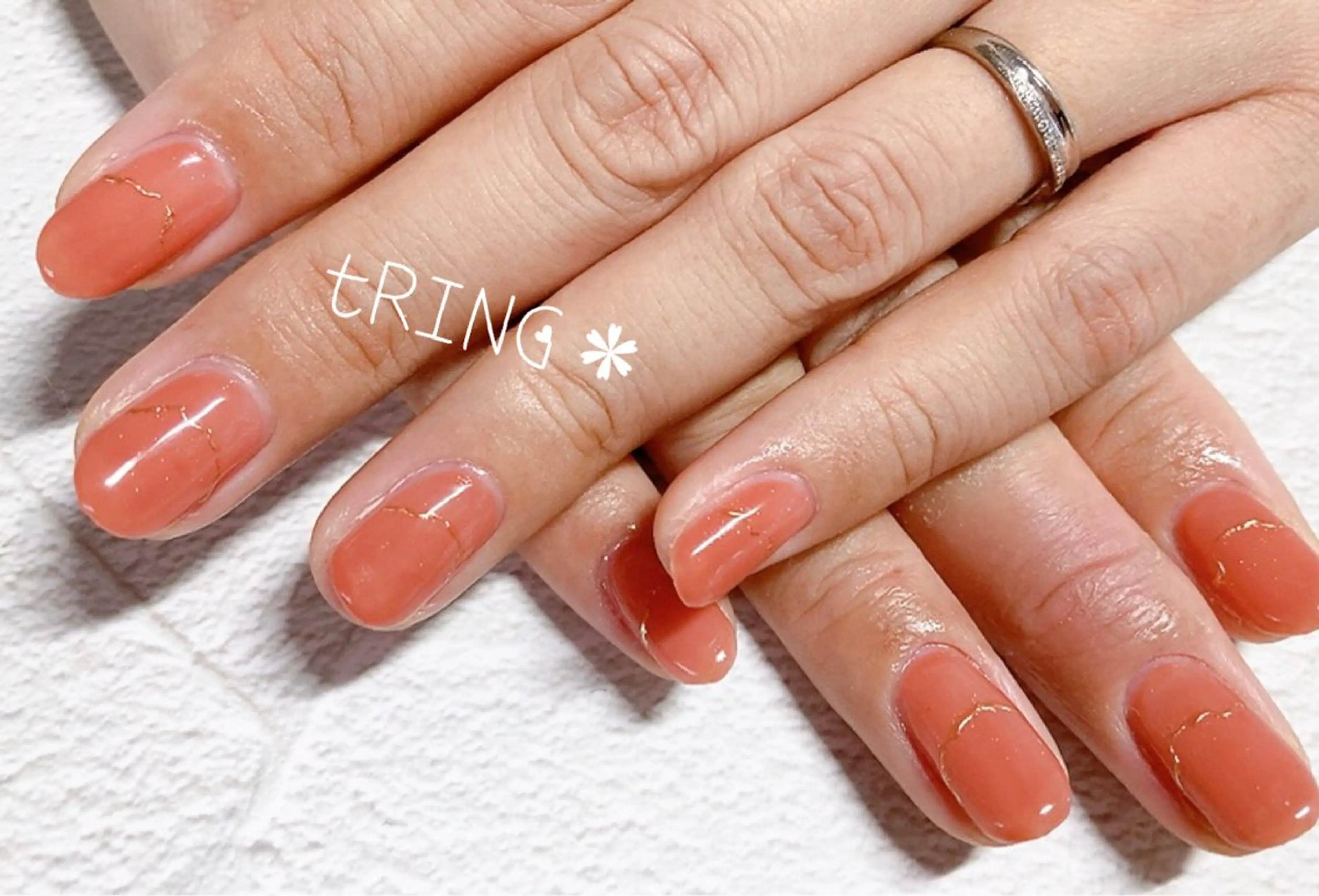 ネイル ハンドネイル tRING＊ しいの木台のネイルデザイン