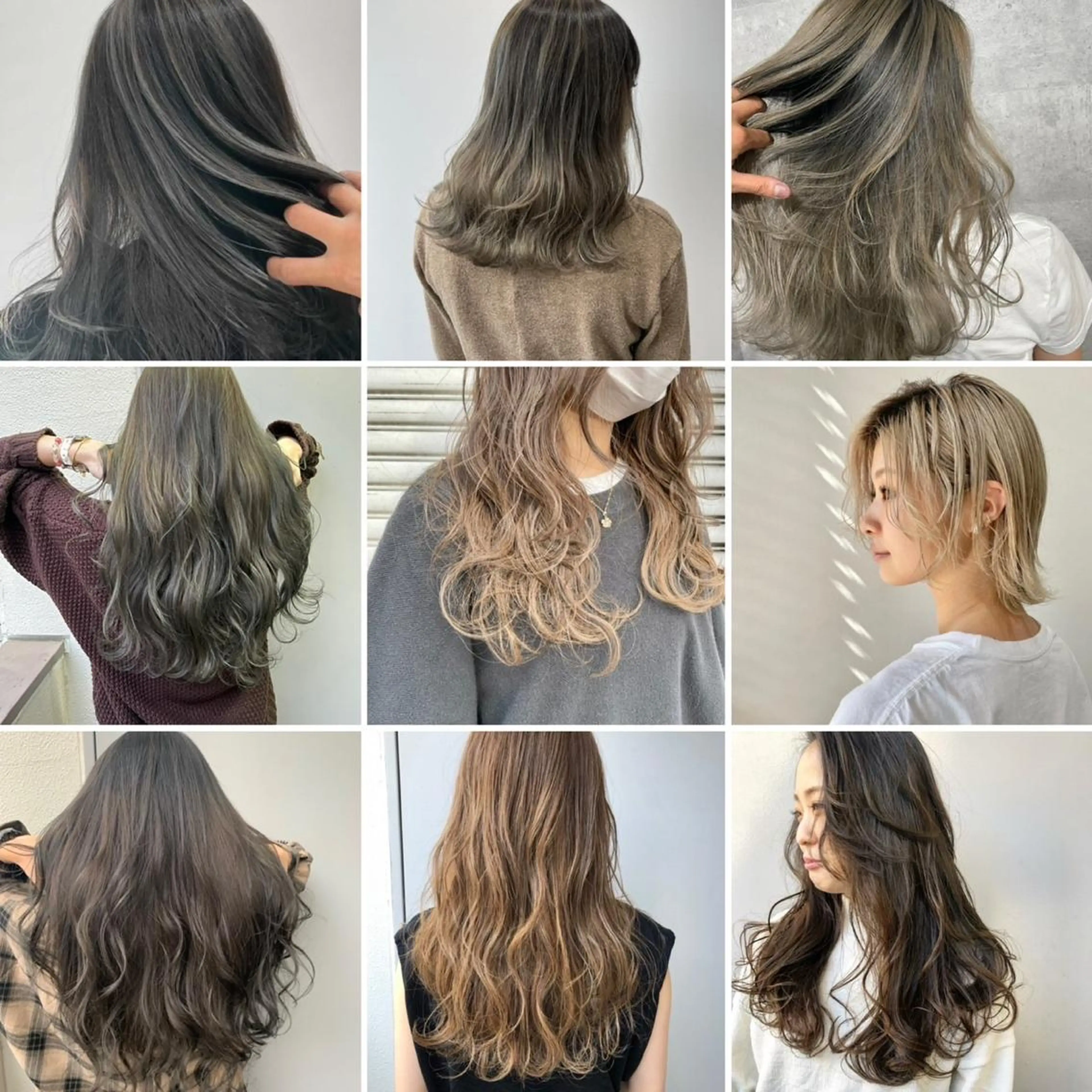 セミロング カラー ツヤカラー🤍 ARISAのヘアスタイル