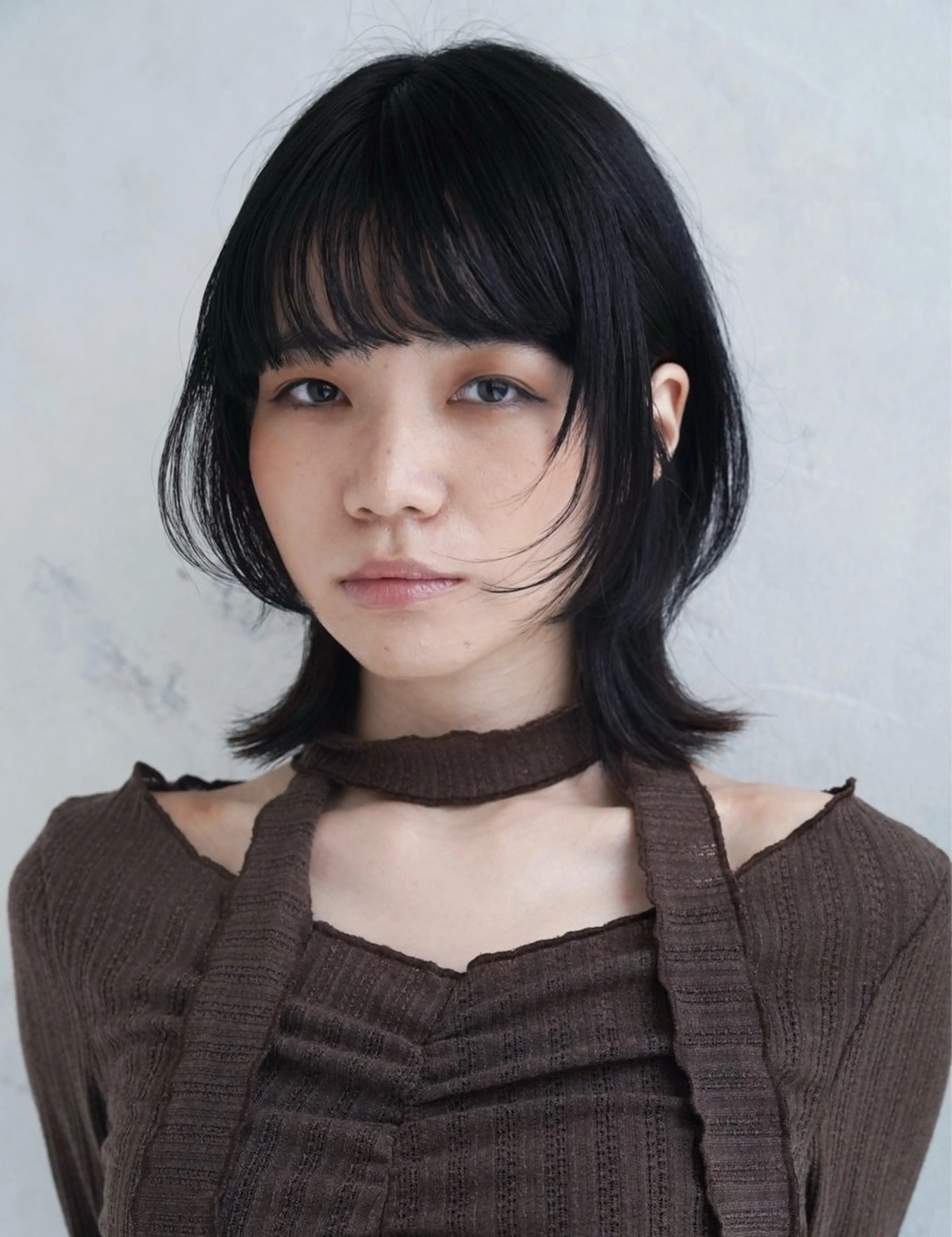 セミロング カラー 透明感カラー🫧 幕内梨乃亜のヘアスタイル