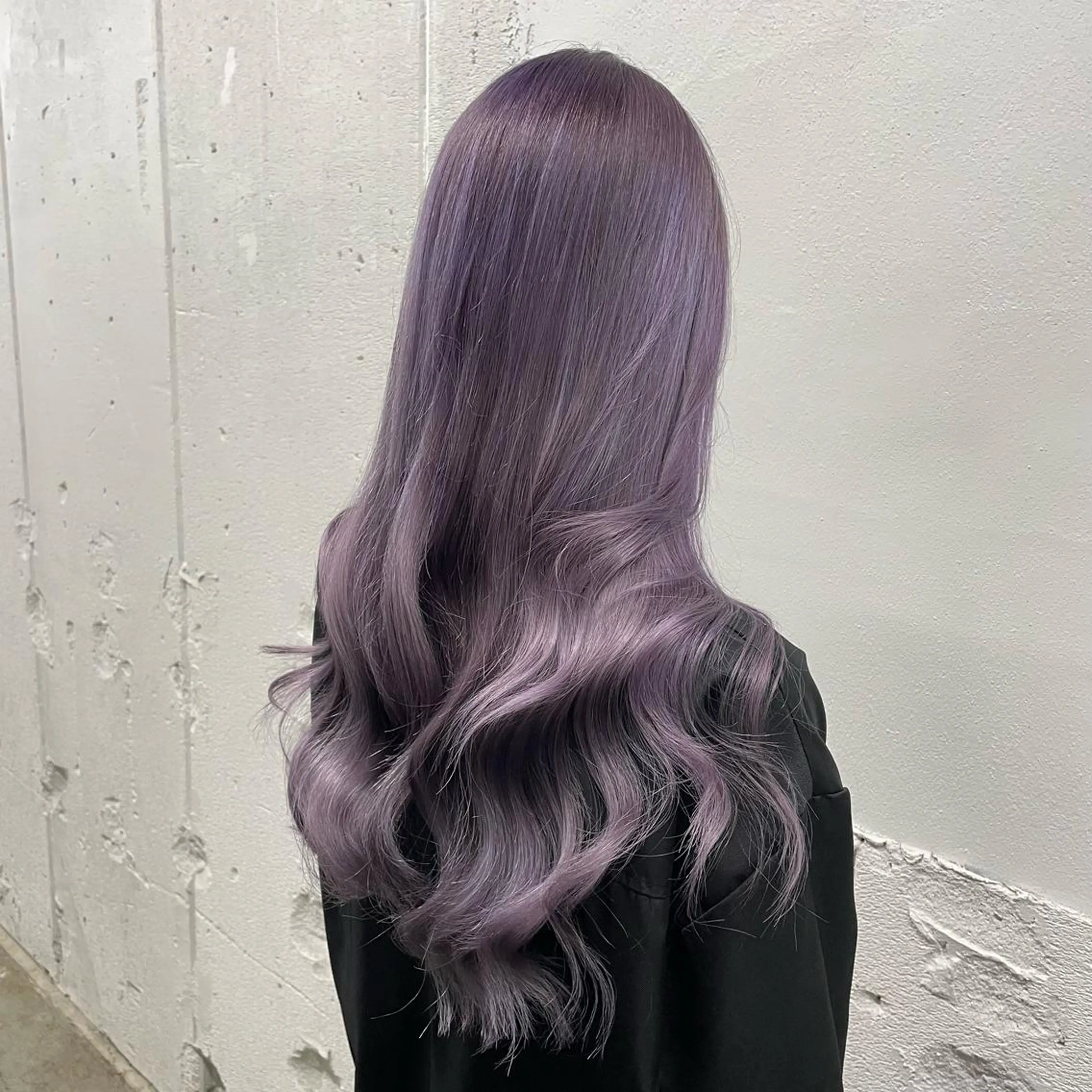 ロング カラー シールエクステ バレイヤージュ ミストバング ブルーカラー ブルーラベンダー カット ヘアカラー トリートメント 🧡艶髪ちゅるん髪 🫧🧡YUKI❄️のヘアスタイル