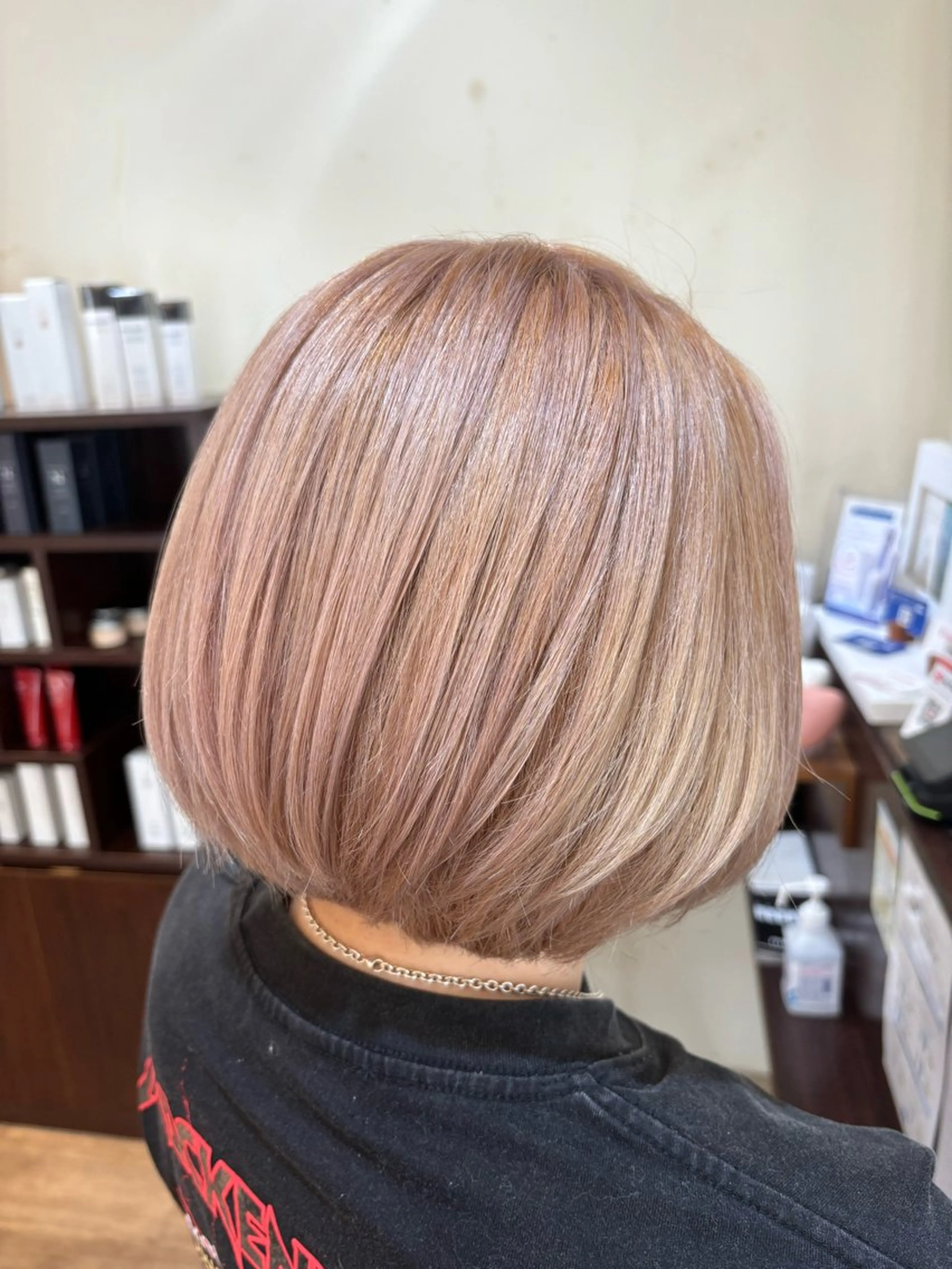 ミディアム カラー 永作 真司のヘアスタイル