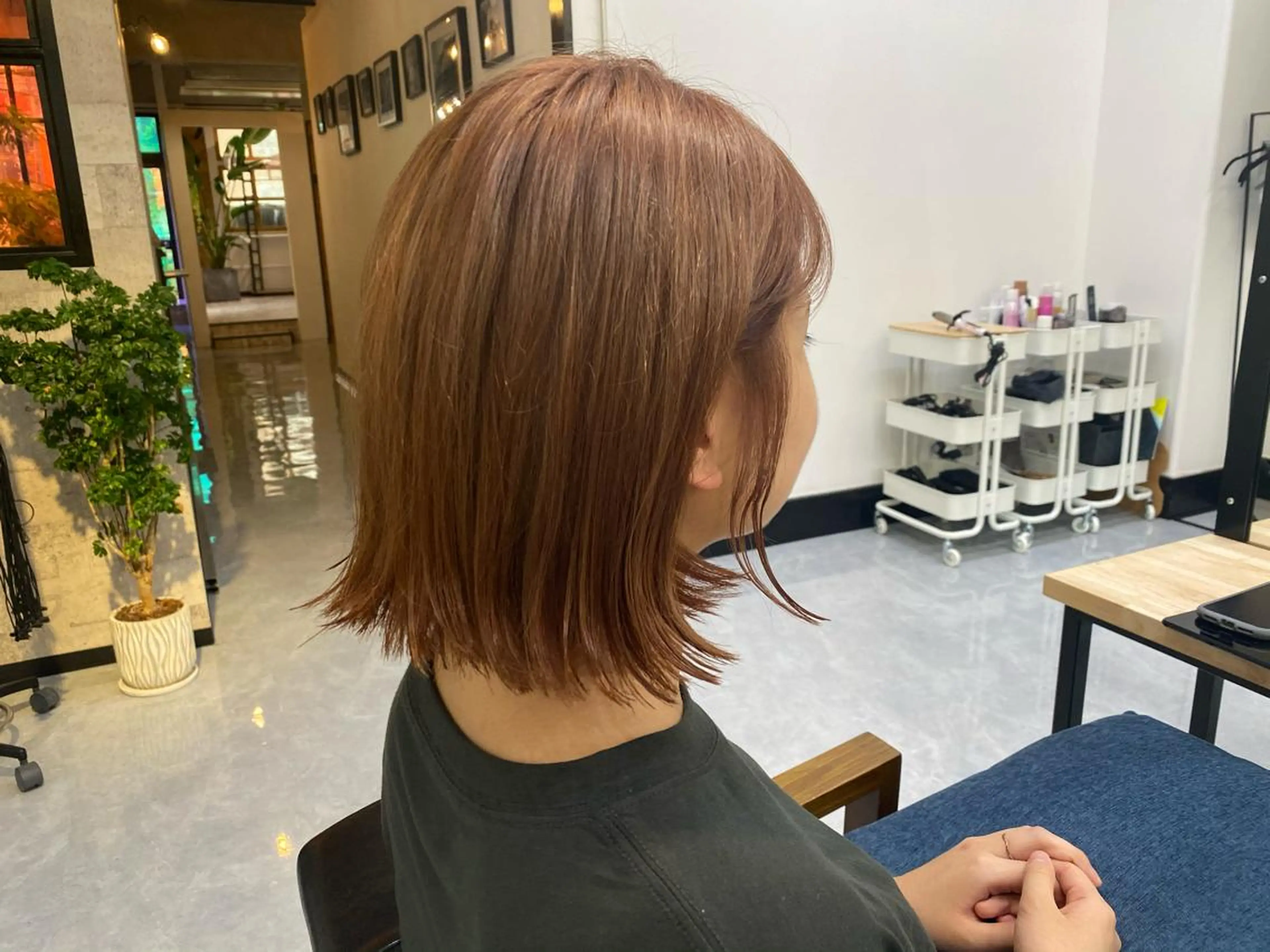 ミディアム カット ヘアカラー トリートメント CARICIA🌱 masaeのヘアスタイル