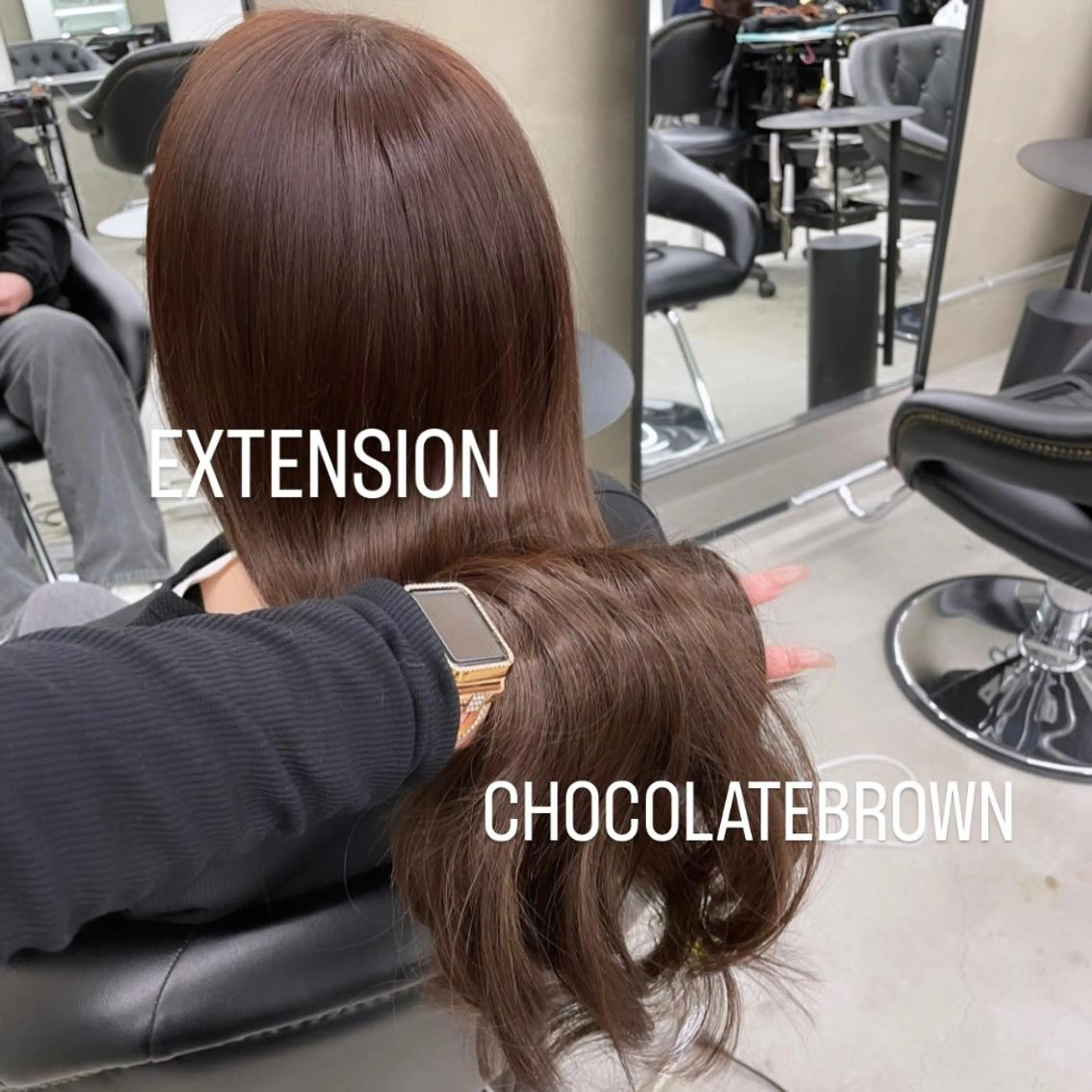 ロング カラー エクステ エクステ🩵ブリーチ 韓国ヘア🩵KAEのヘアスタイル