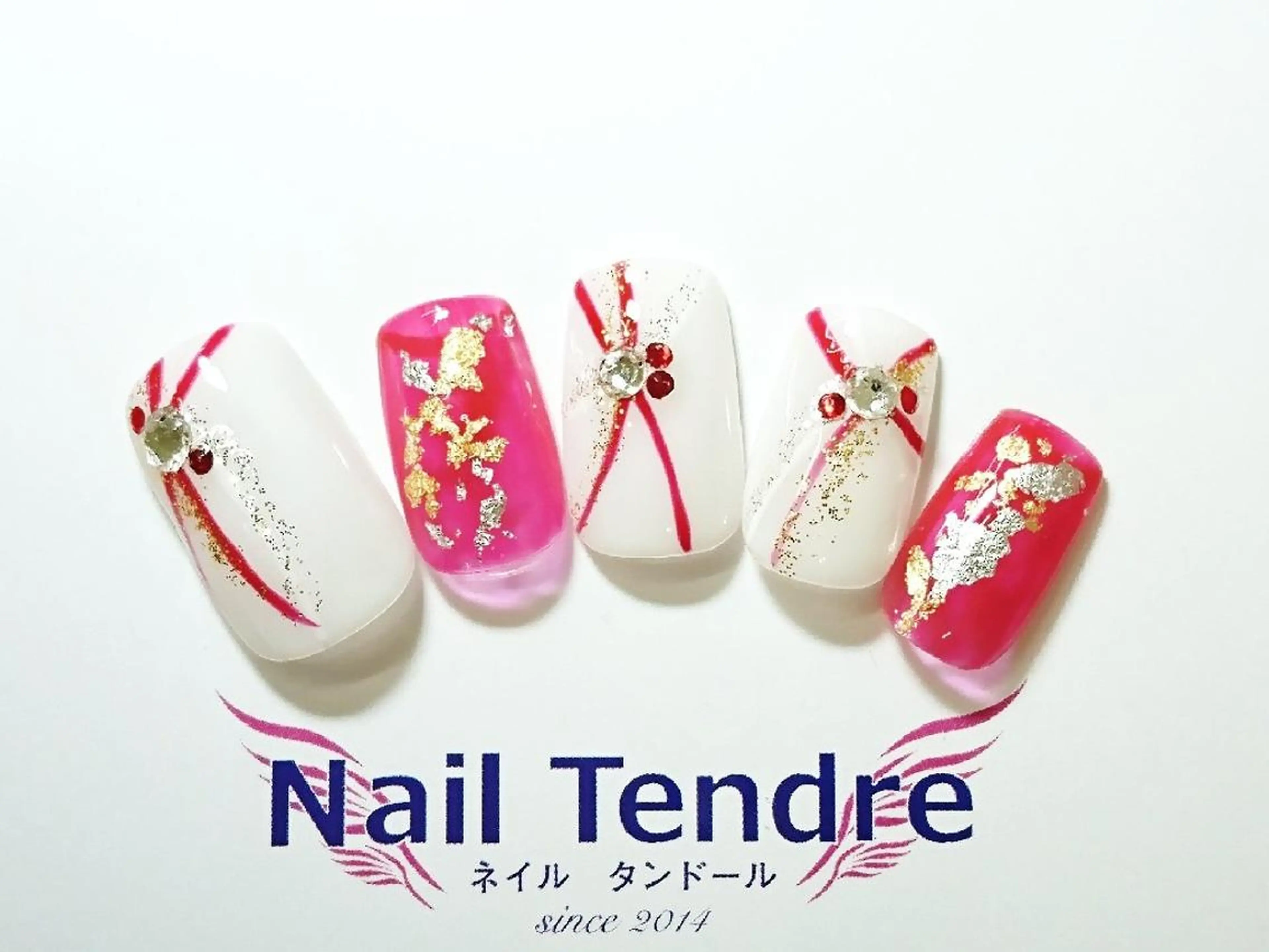 ネイル アートネイル ジェルネイル ソフトジェル ストーンネイル ハンドネイル Nail  Tendreのネイルデザイン