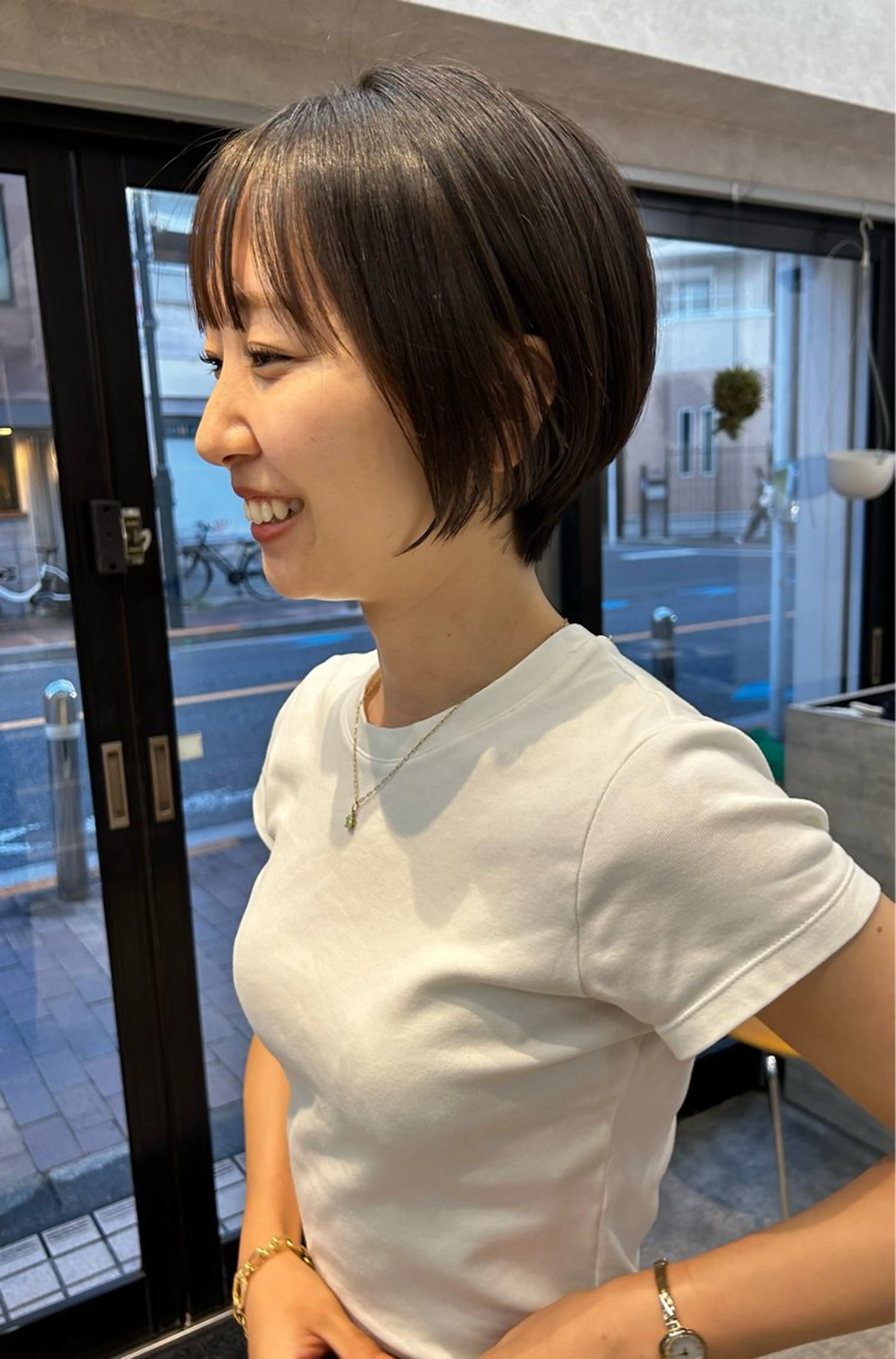 ショート カット ✳︎透明感カラー✳︎ ボブ✳︎nanaのヘアスタイル