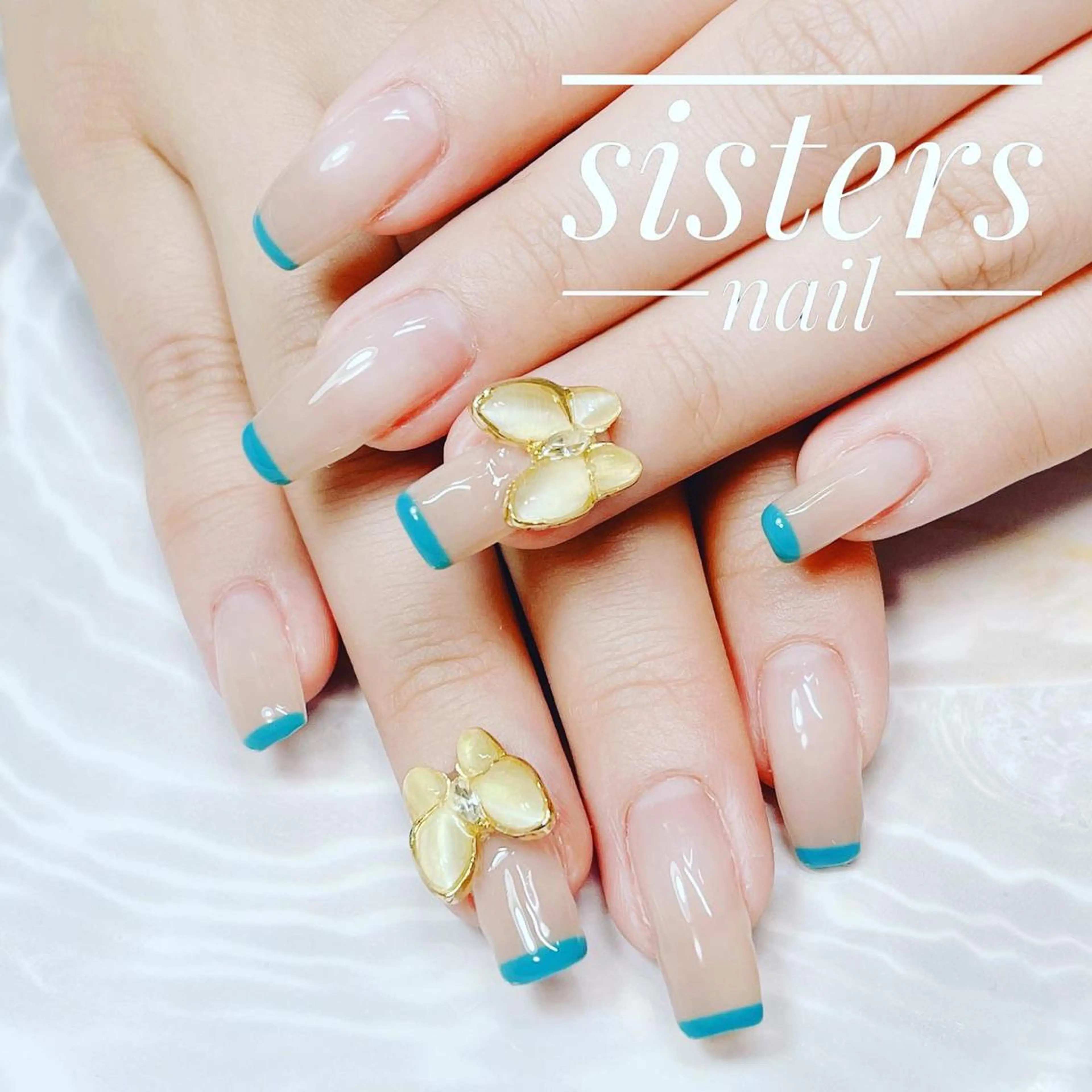 ネイル アートネイル フレンチネイル sisters nail.fのネイルデザイン