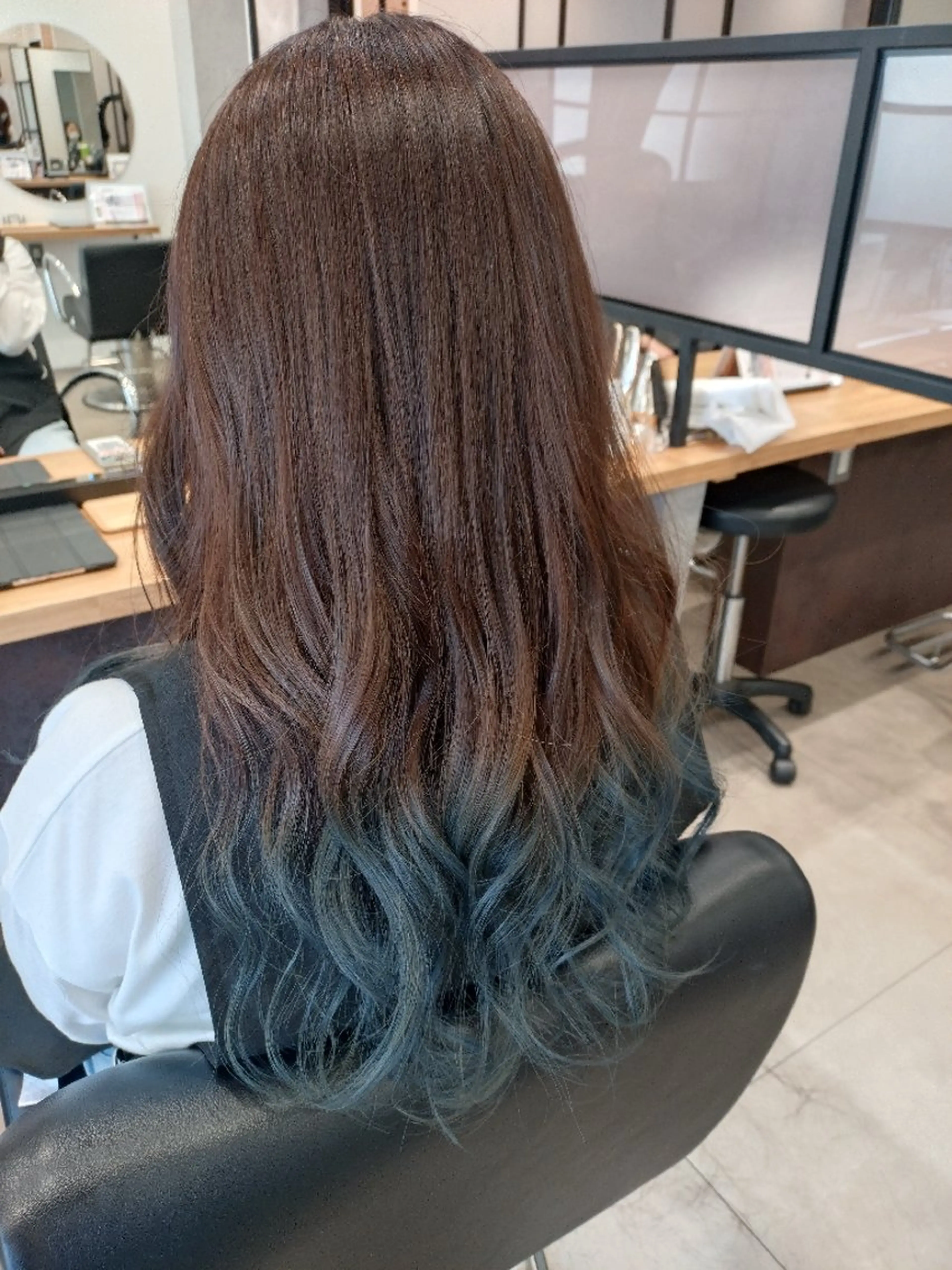 セミロング ヘアカラー ブランシェ小幡駅前店 永薗　光司のヘアスタイル