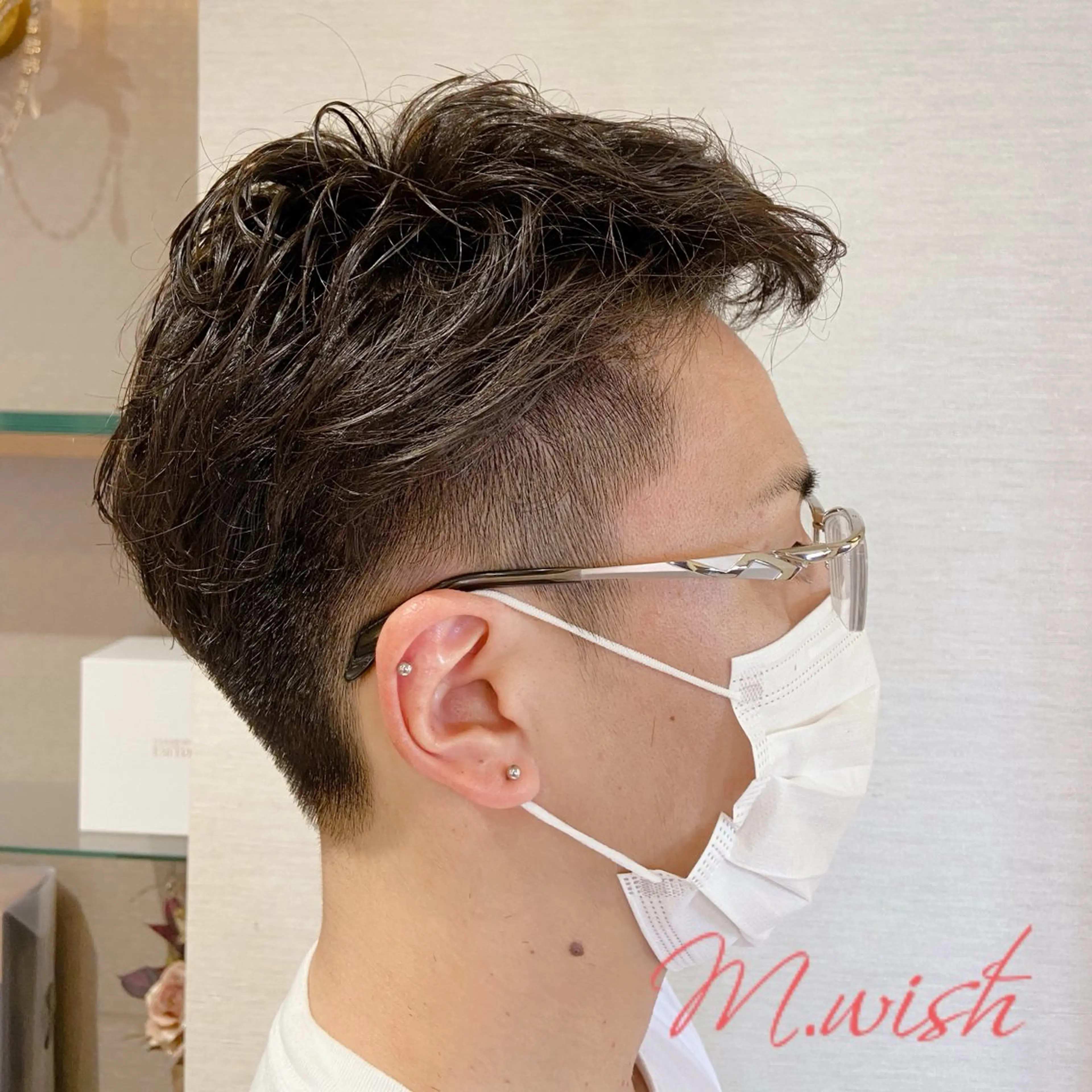 ショート パーマ カット 長田 尚大のヘアスタイル