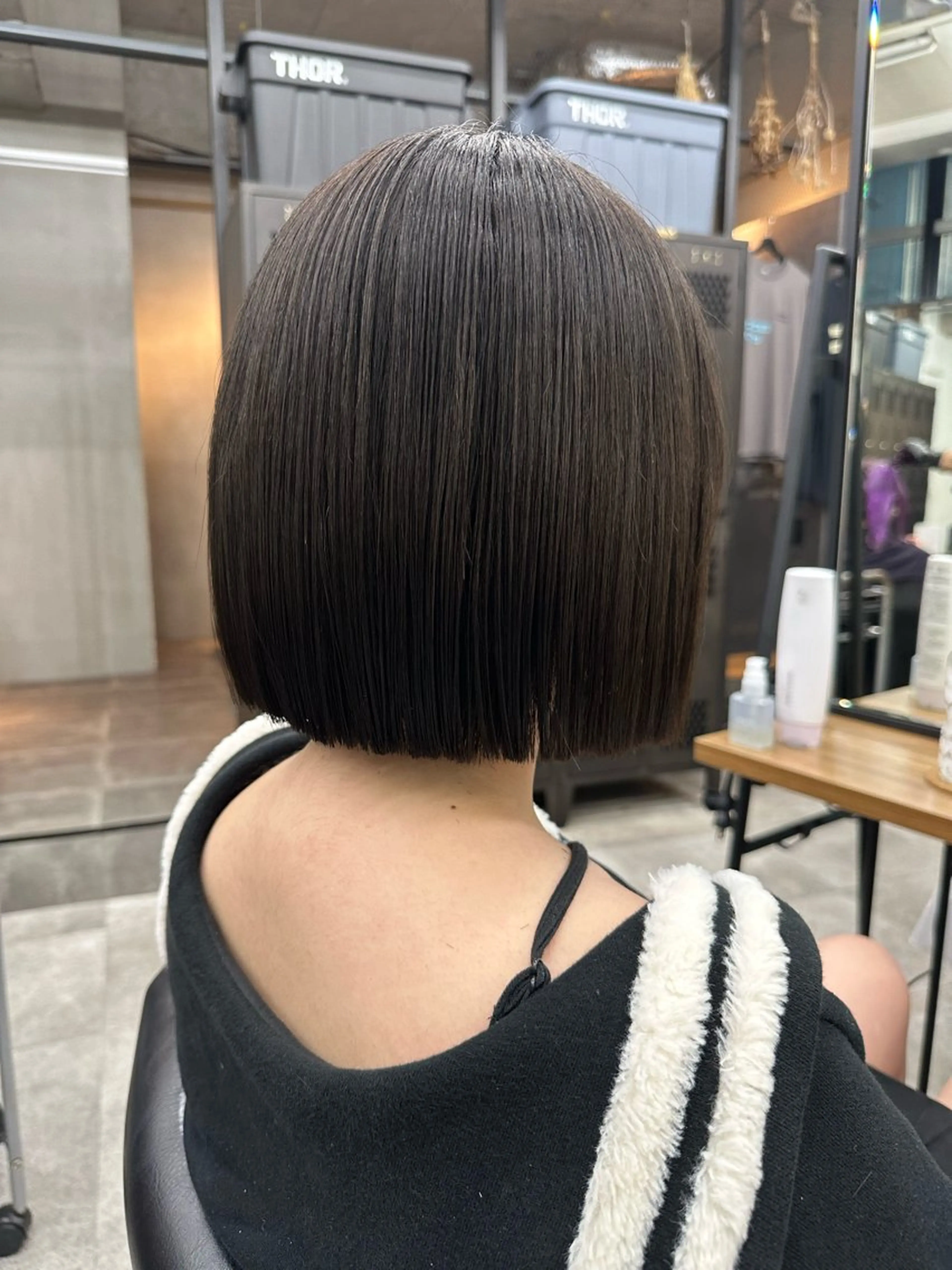 ショート カット ヘアカラー 髪質改善/美髪矯正/ 小顔ボブNANAのヘアスタイル