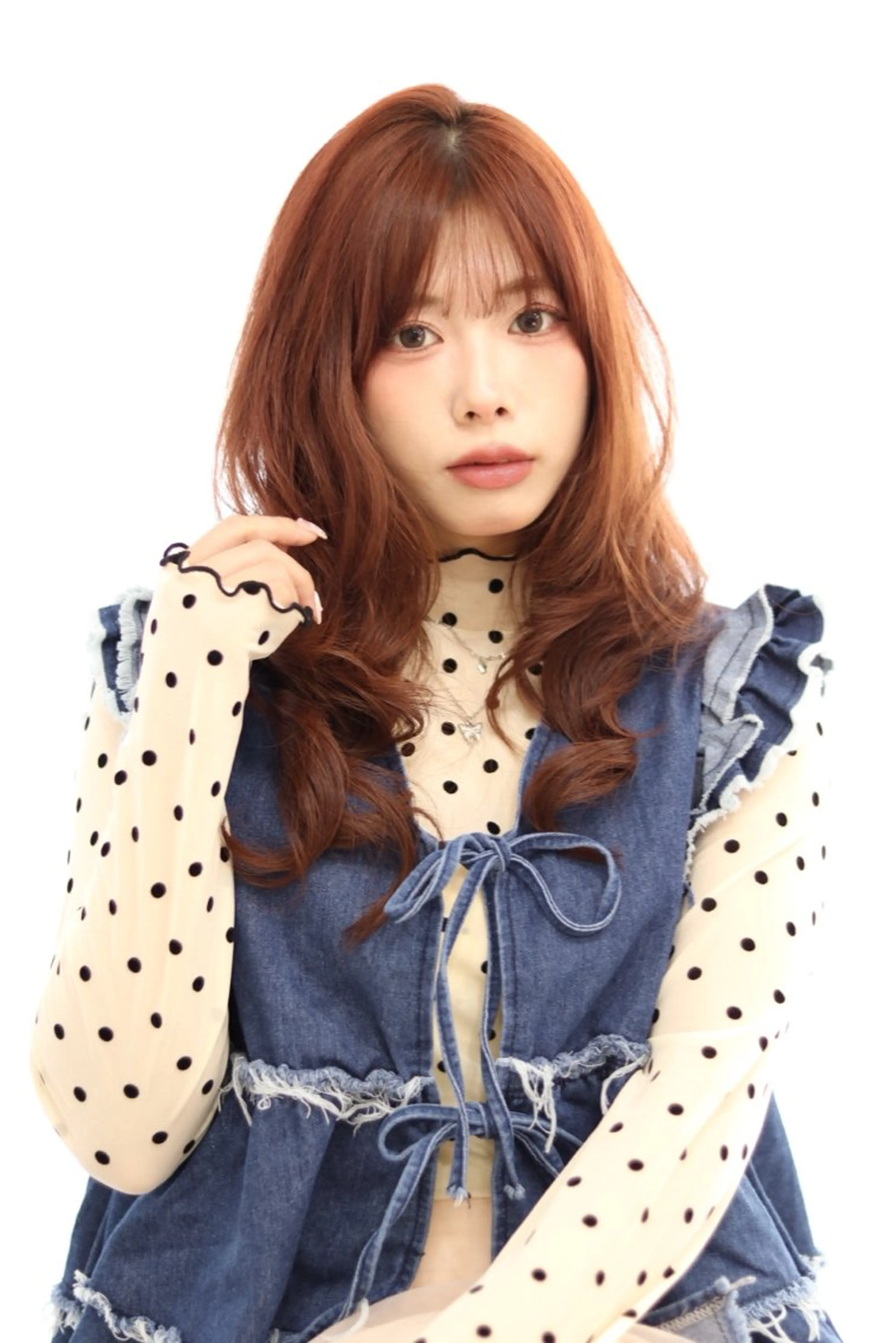 ロング カット ヘアカラー トリートメント 暖色カラー💞 菊地しおんのヘアスタイル