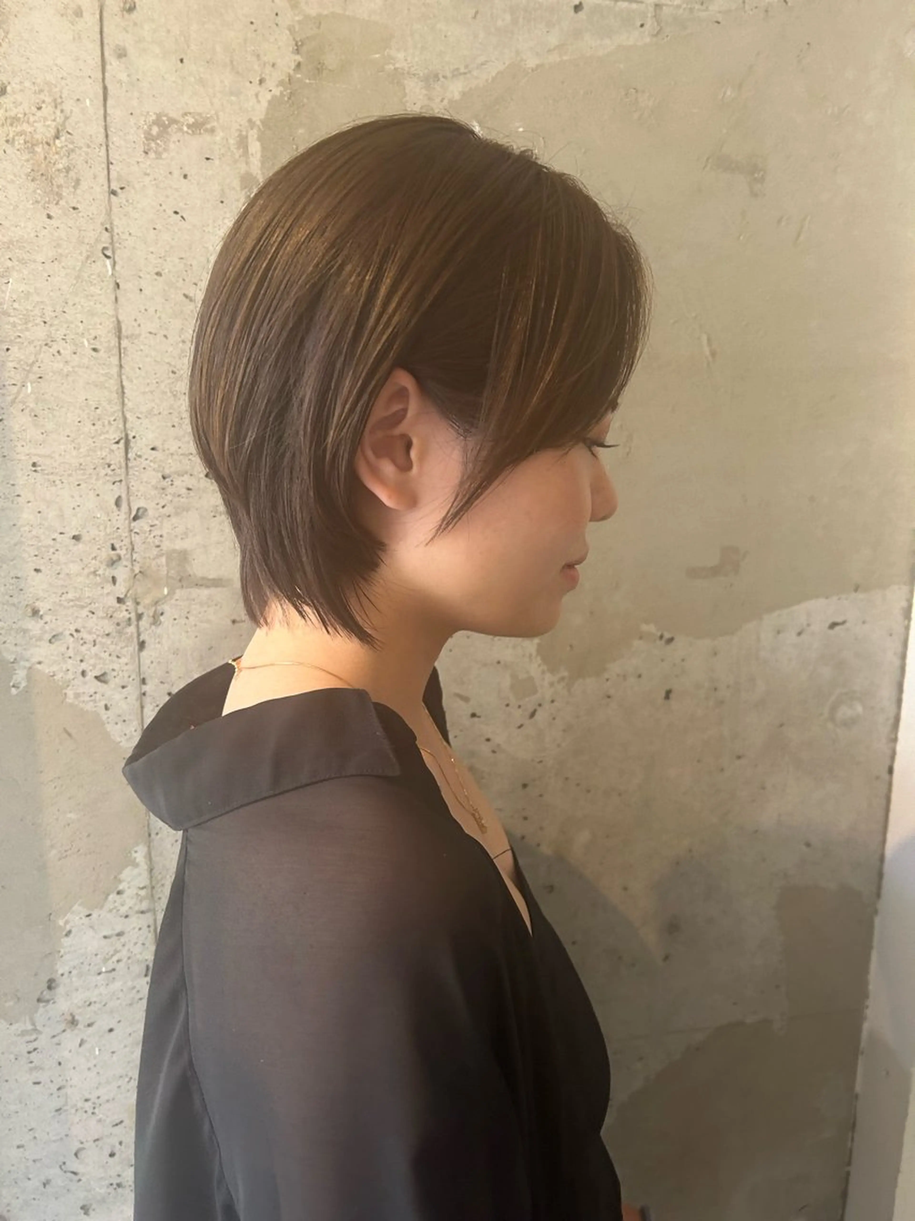 ショート ショートヘア ウルフカット カット AILEE所属・ウルフカット レイヤーカット上柿のヘアスタイル