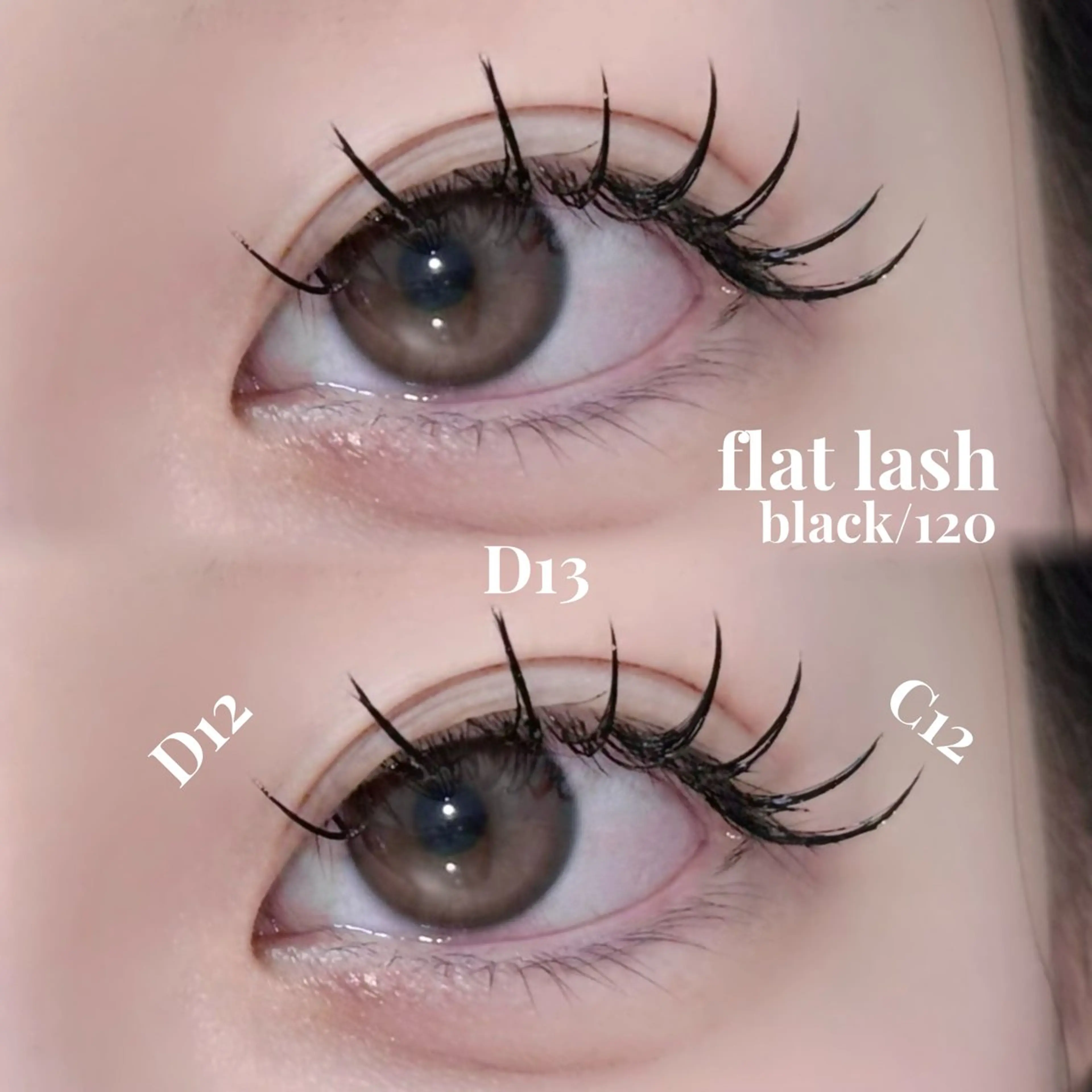 マツエク・マツパ フラットラッシュ セクシー アンドヘルシー/束感 /LED🩶MIYUのマツエク・マツパデザイン