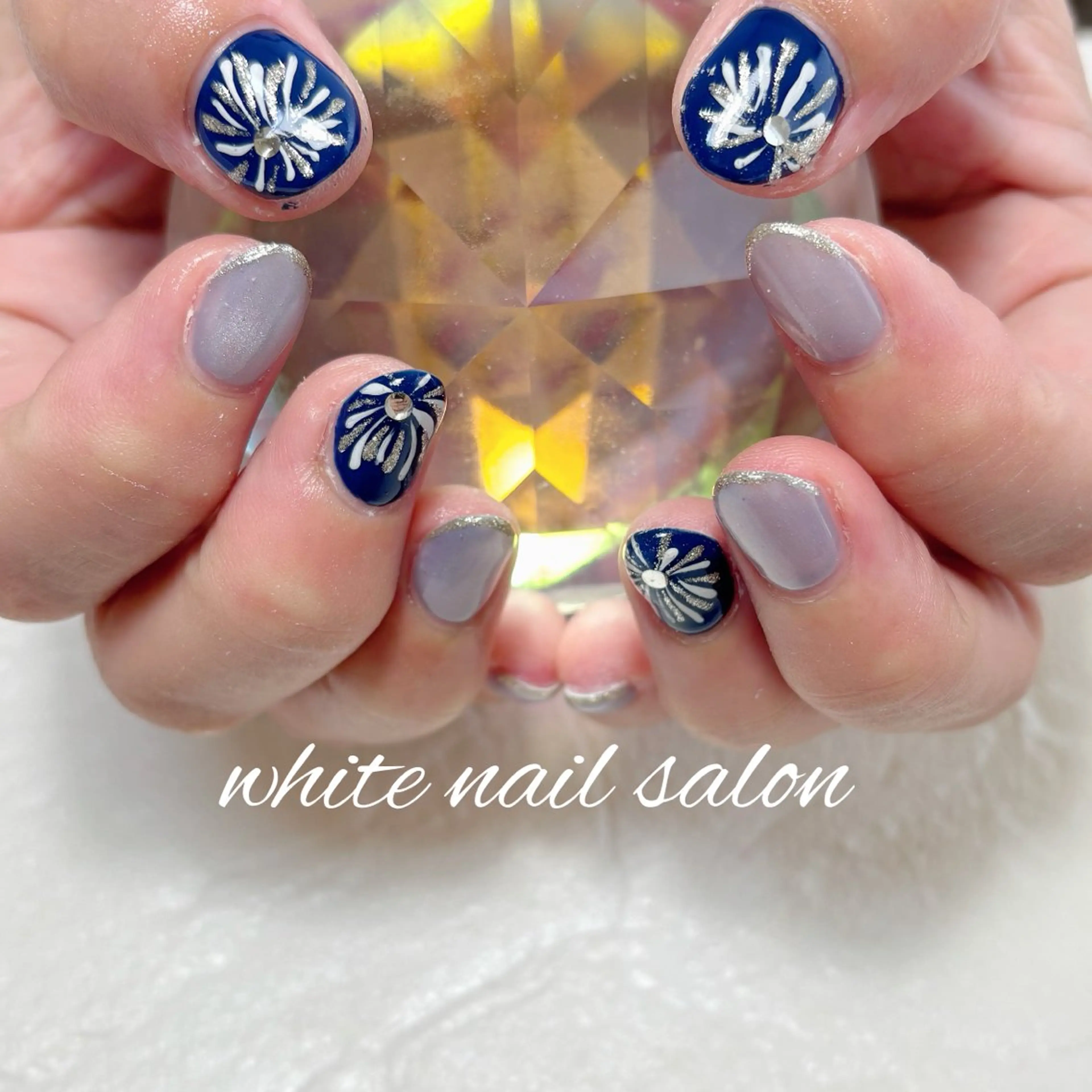 ネイル フットネイル 持ち込み ハンドネイル white nail salonのネイルデザイン