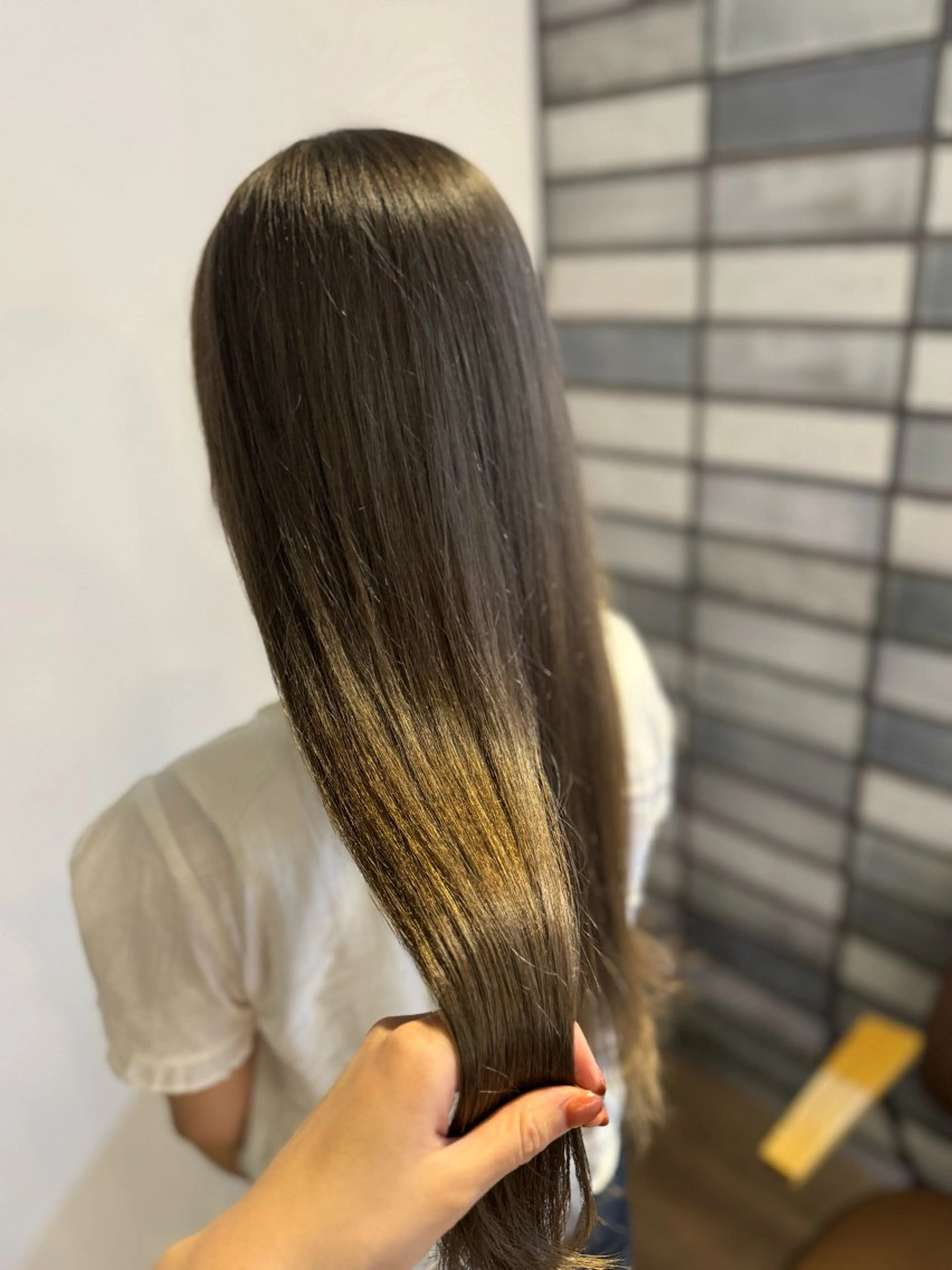 ロング カット ヘアカラー トリートメント 縮毛矯正/ボブ✨ 𝑨𝒀𝑼🎀のヘアスタイル