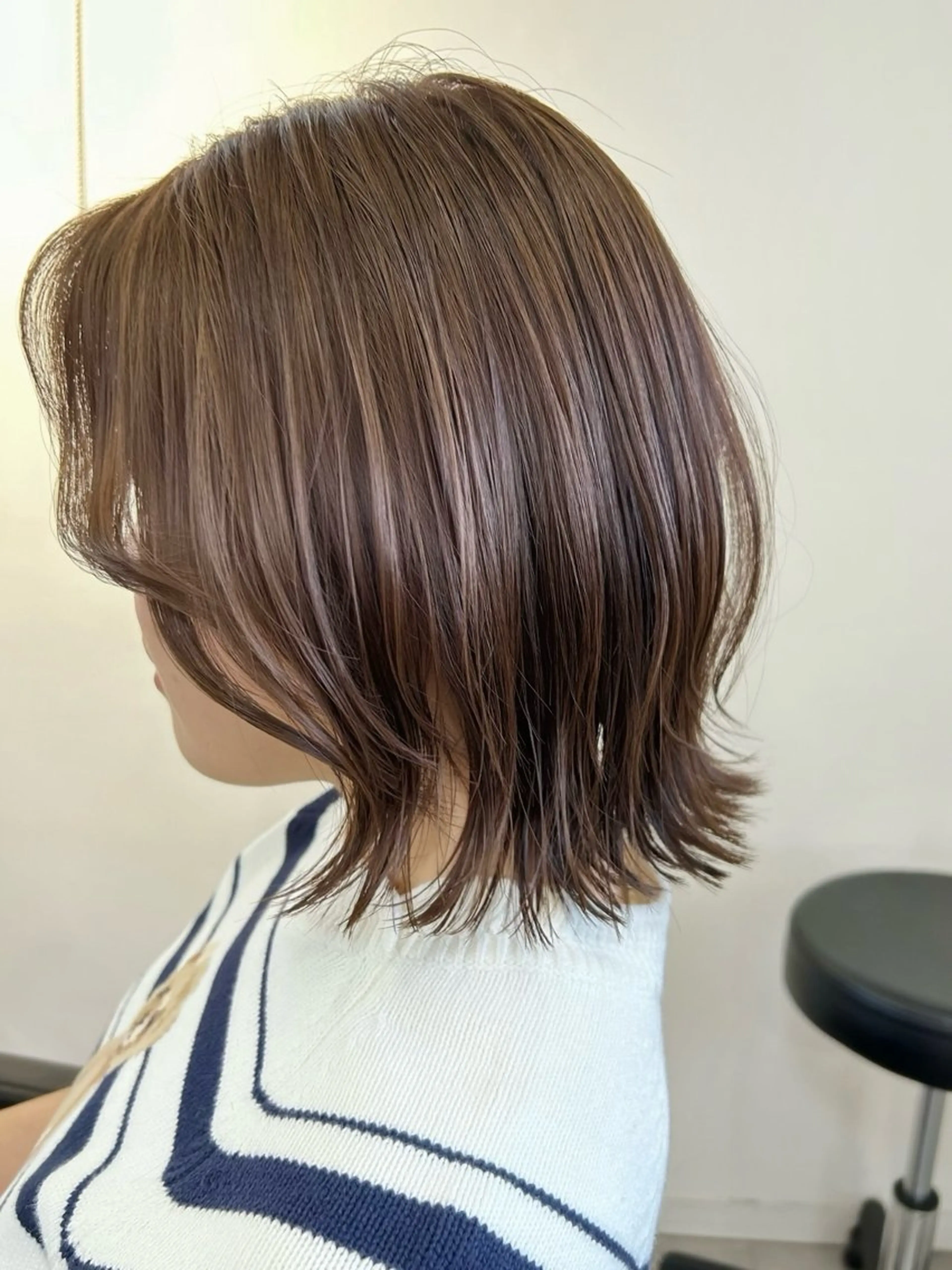 ミディアム カラー ボブレイヤー ミディアムレイヤー ボブ レイヤーカット カット ヘアカラー 池袋/小顔レイヤー/ 顔まわり/taigaのヘアスタイル