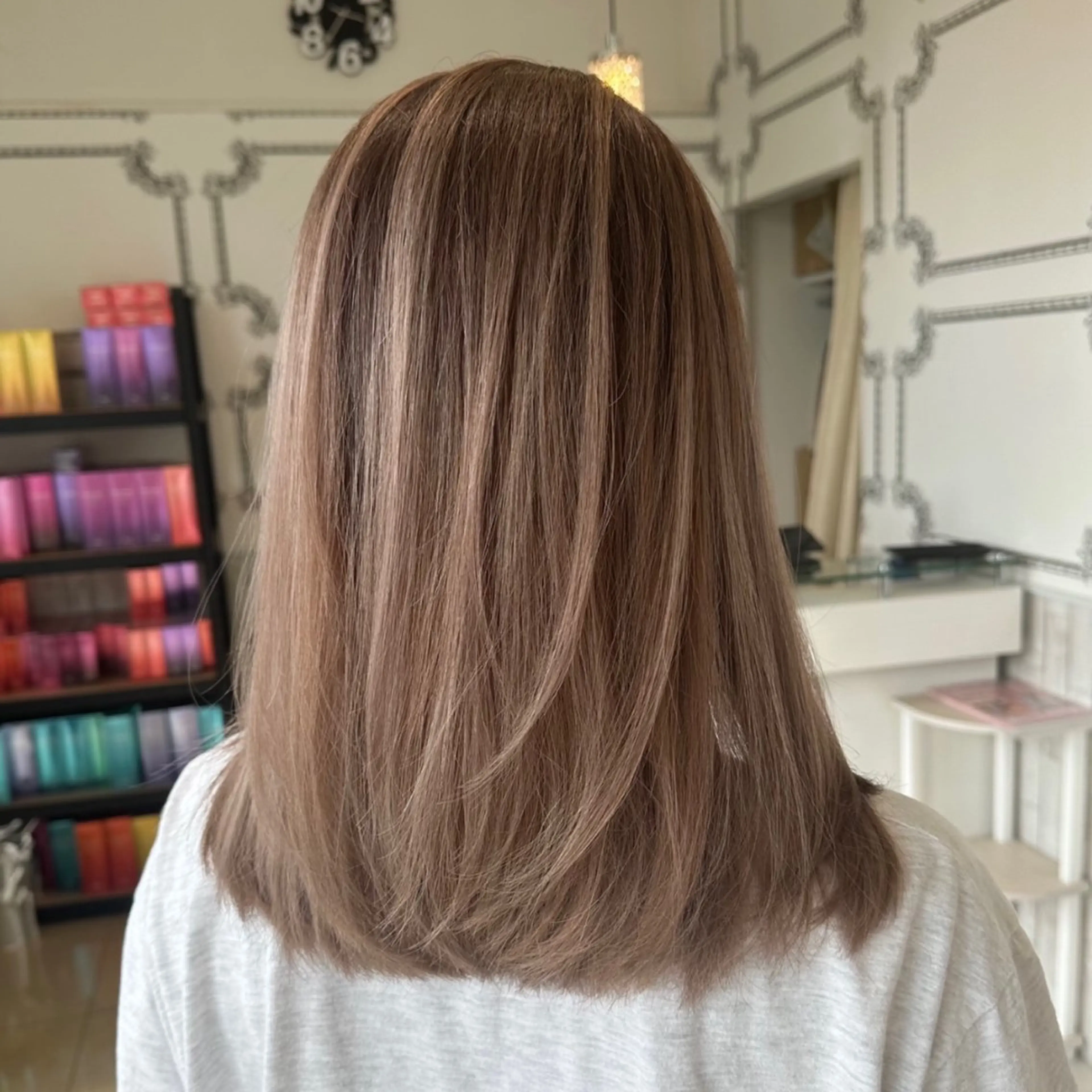 ミディアム レイヤーカット 得能 雅人のヘアスタイル