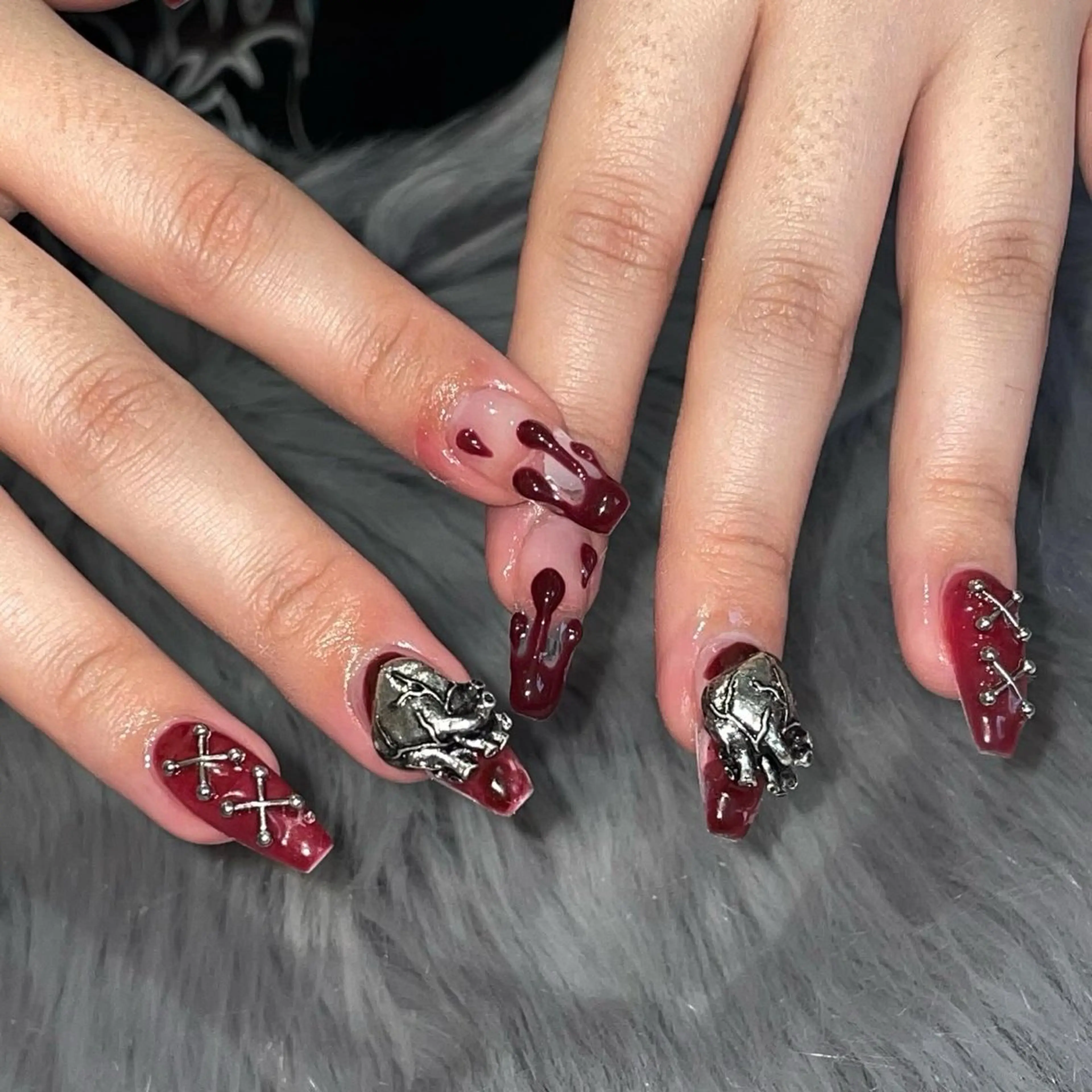 ネイル ラメ(グリッター) RICO Nail パーツつけ放題🌈のネイルデザイン